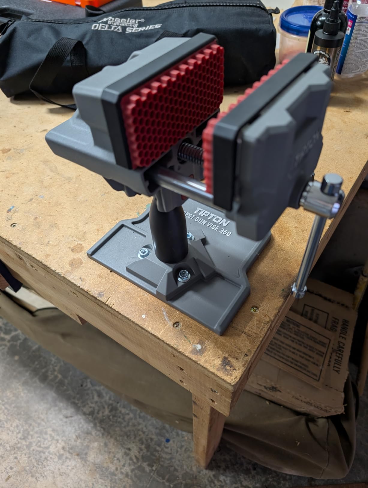 Tipton Best Gun Vise 360 with Swiveling Head Design, Non-Marring Jaw Pads, and Stainless Steel Jaws for Gunsmithing, Gun Cleaning, Scope Mounting customer photo 2