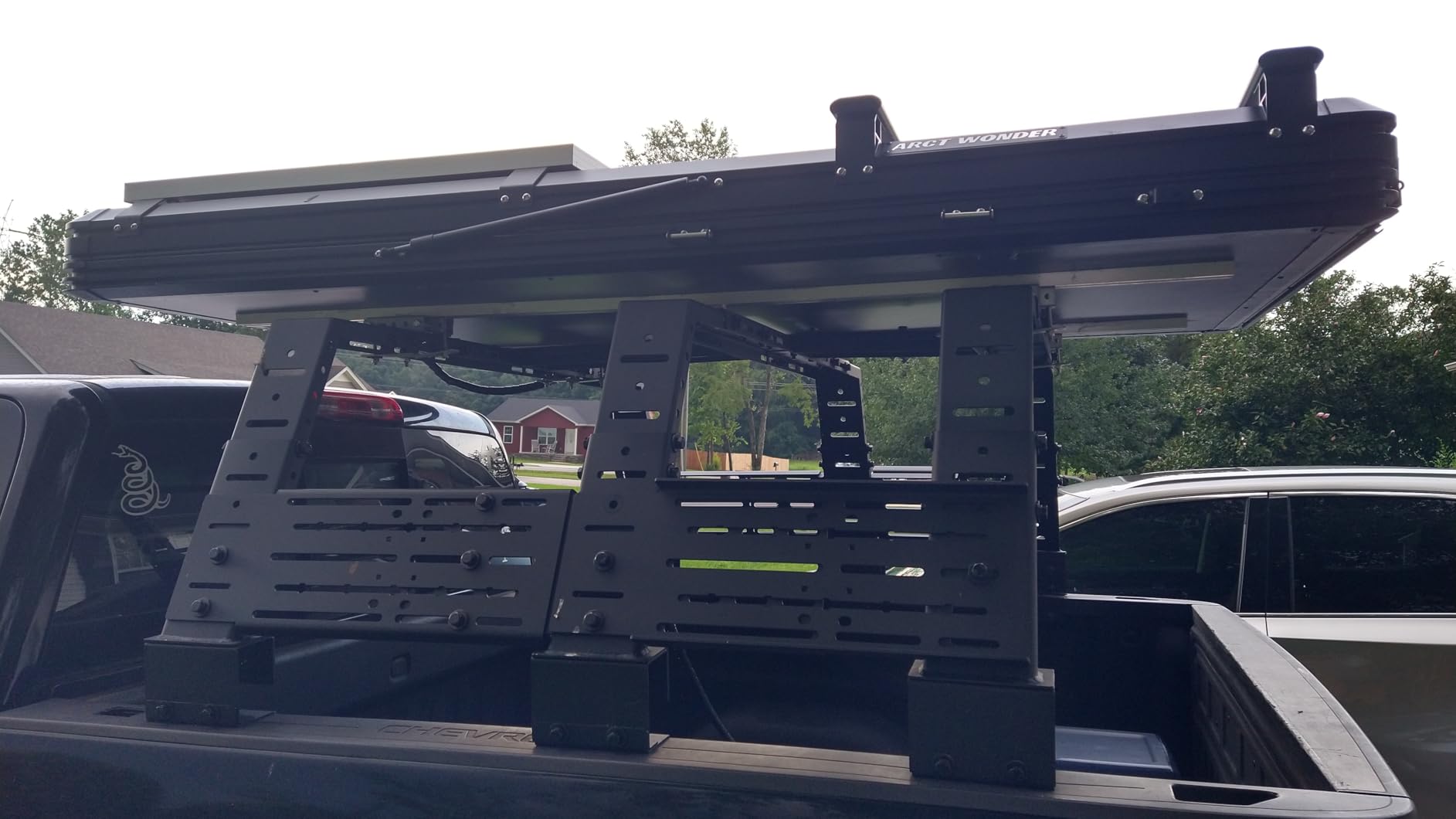 Rooftop Tent Hard Shell, Solar Panel Roof top Tent Hardshell, Pop Up Rooftop Camping for Jeep Truck Car SUV Van Wrangler customer photo 1