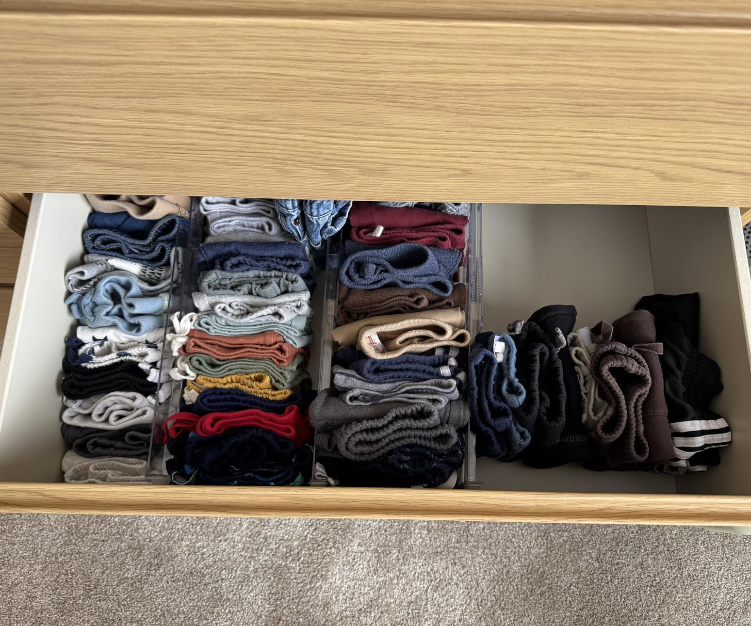 Vtopmart 12 Pack Drawer Dividers for Clothes, 4