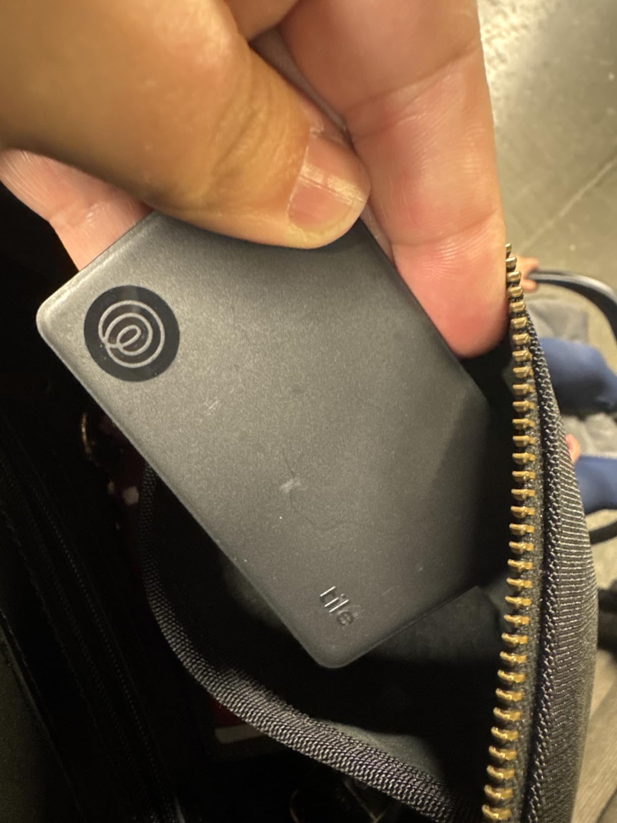 Life360 Tile Slim - Wallet Finder, Bluetooth Tracker and Item Locator for Luggage Tags, Passports and More. Both iOS and Android Compatible. Phone Finder. 1-Pack (Black) customer photo 2