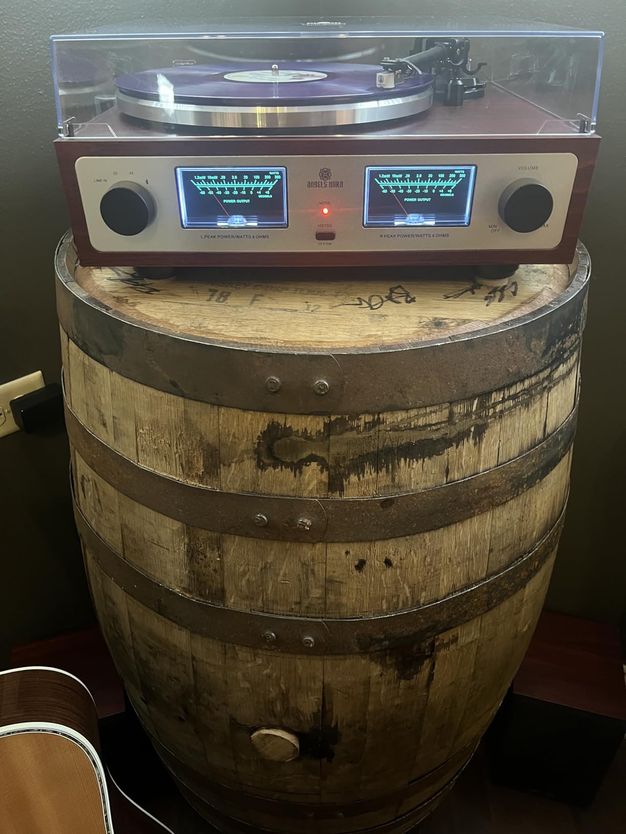 ANGELS HORN High Fidelity Bluetooth Turntable, Vinyl Record Player with Bookshelf Speakers, Built-in Phono Preamp, Belt Drive 2-Speed, Pitch Control, Adjustable Counterweight, AT-3600L customer photo 2