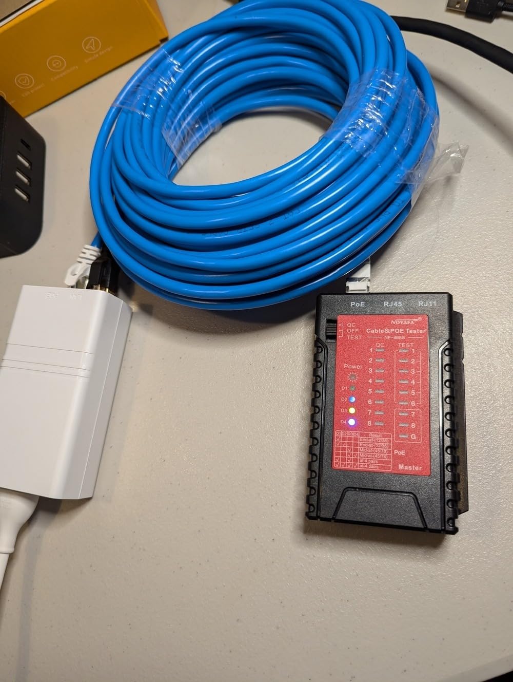 NOYAFA NF-468S Network Cable Tester,RJ45 Ethernet Cable Tester for RJ11, RJ12, CAT5, CAT6, CAT6a,CAT7, STP/UTP Cable Checker, PoE Tester, Check Connectivity, Phone Line Cat3, LAN Cable Test Tool customer photo 2