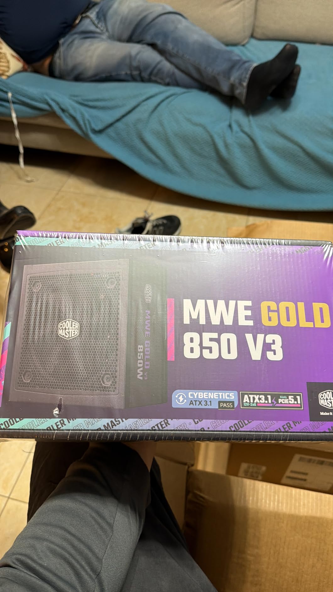 Cooler Master MWE Gold 850 V3 Full Modular PSU, 850W, 80+ Gold, ATX 3.1 | 90 | PCIe 5.1, Designed Ready Nvidia RTX 5080 | AMD RX 9070 XT, Zero-RPM Mode, Hexagonal Fan Cover, 10-Year customer photo 1
