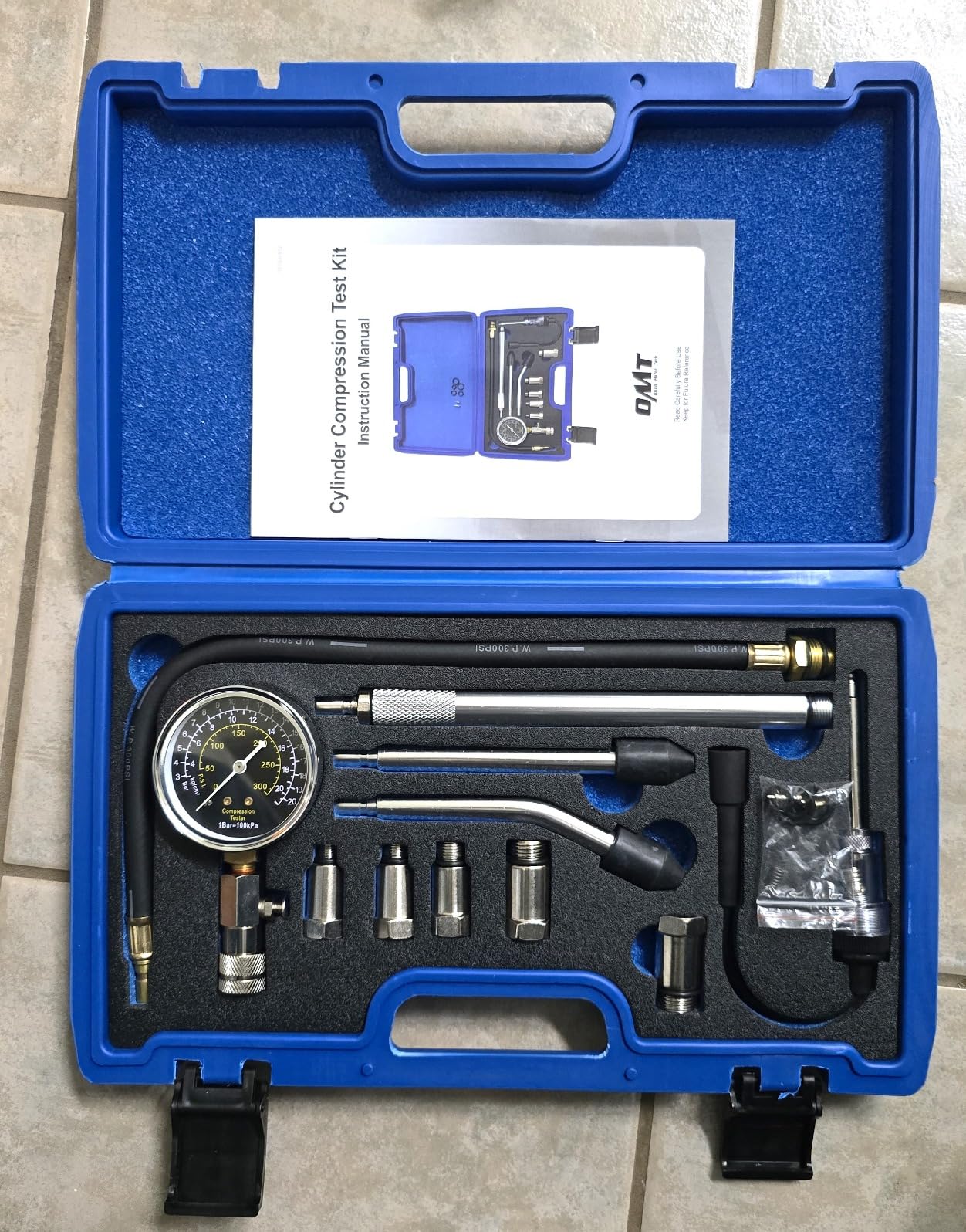 Orion Motor Tech Engine Compression Tester Kit, 11 pc Cylinder Compression Tester Kit with Spark Plug Tester, Engine Cylinder Pressure Gauge for Gas Petrol Engines customer photo 1