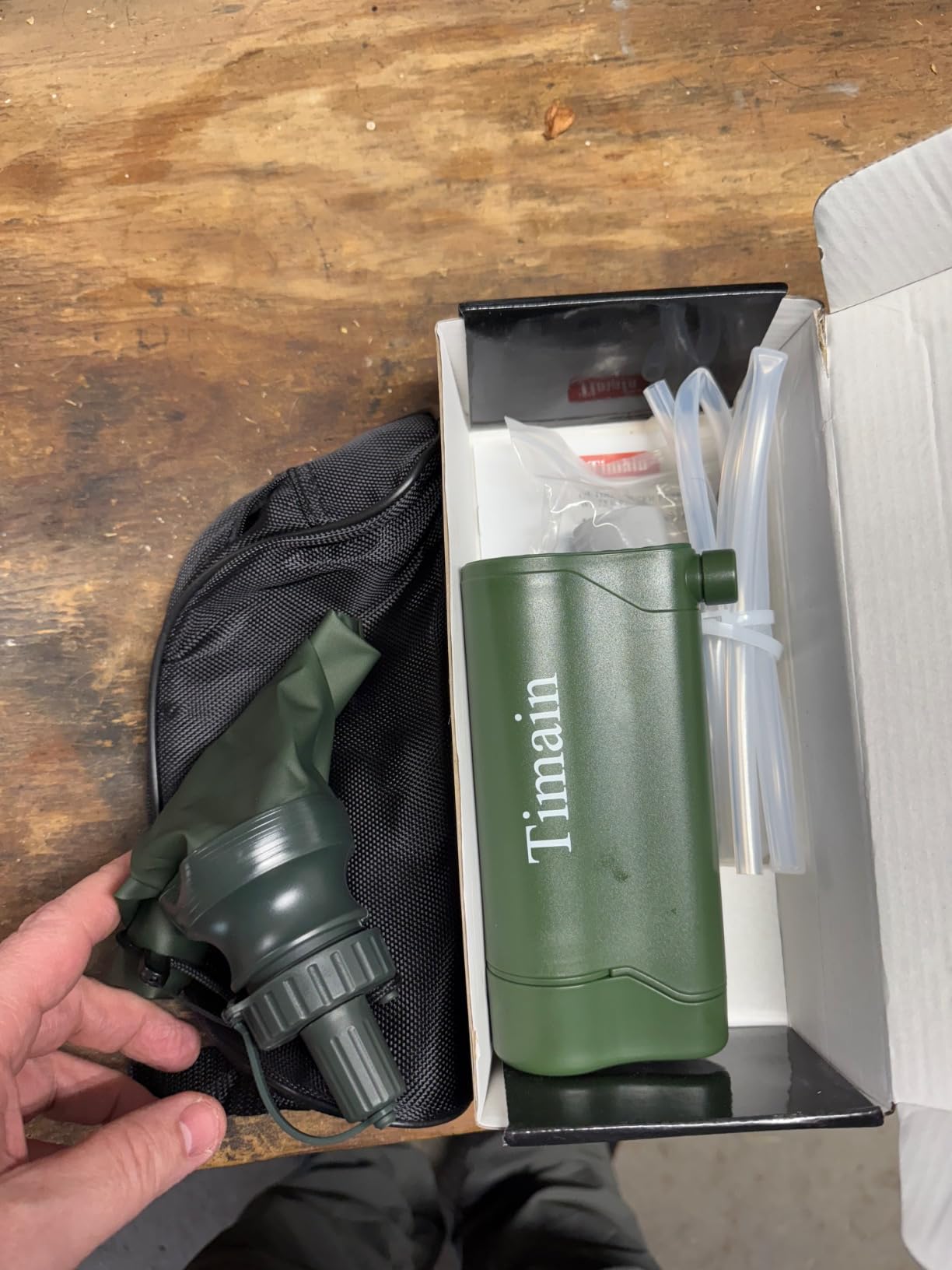 Timain Outdoor Portable Water Filter Pump,Water Filtration Systems,Perfect for Travel,Camping, Hiking,Fishing,Hunting,Emergency Preparedness customer photo 1