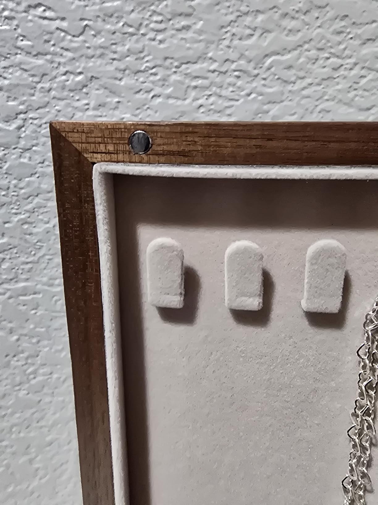 CHOSIN Black Walnut Wooden Jewelry Box 5 Layer Large Wood Jewelry Organizer Brass Handle for Necklaces Rings Earrings Watches Storage Valentines Day Gifts for Her(7.9x8.7x10.0inches) customer photo 1