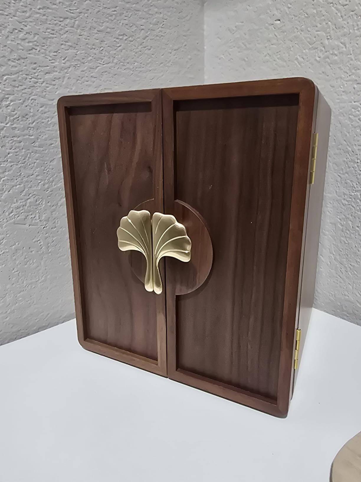 CHOSIN Black Walnut Wooden Jewelry Box 5 Layer Large Wood Jewelry Organizer Brass Handle for Necklaces Rings Earrings Watches Storage Valentines Day Gifts for Her(7.9x8.7x10.0inches) customer photo 2