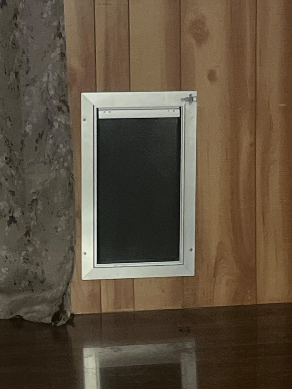 All Aluminum Dog Door, Rust Proof Heavy Duty Large Dog Door for Exterior Doors, Doggy Door with 2 Magnetic Flaps, Energy Efficient, Closing Panel, Pet Door for Pets Up to 110Lb customer photo 1