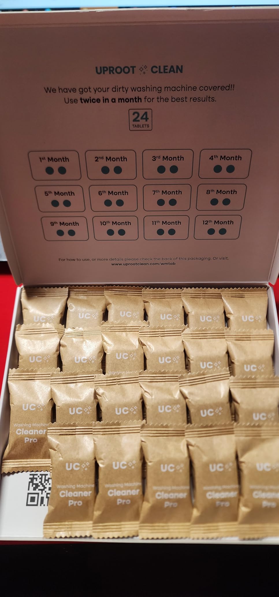 Uproot Clean Washing Machine Cleaning Tablets for Pet Owners, 24 Pack customer photo 2
