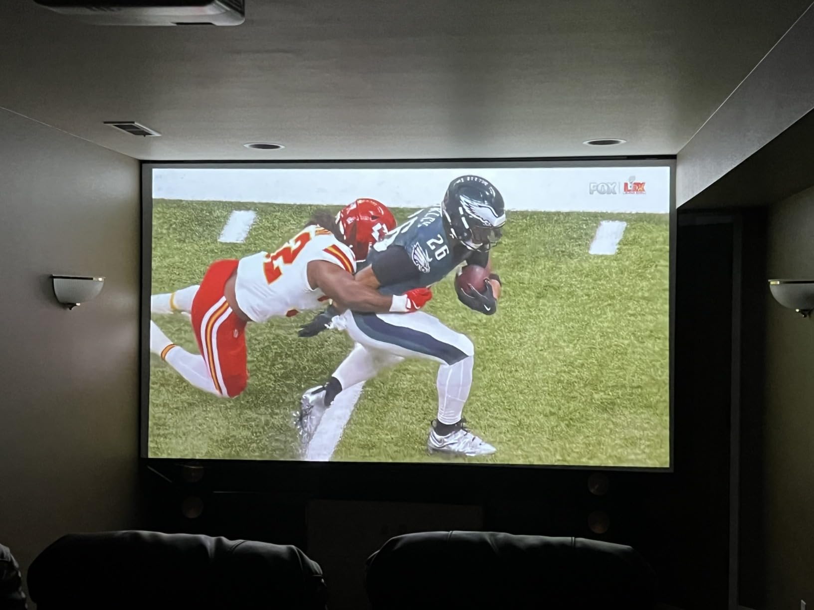 Elite Screens 110-Inch Motorized Projector Screen 16:9, CineGrey 4D at CLR/ALR, Acoustically Transparent, ISF Certified, Tab-Tensioned Electric Drop Down for Home Theater, STT110XHD4AT-E12 customer photo 2