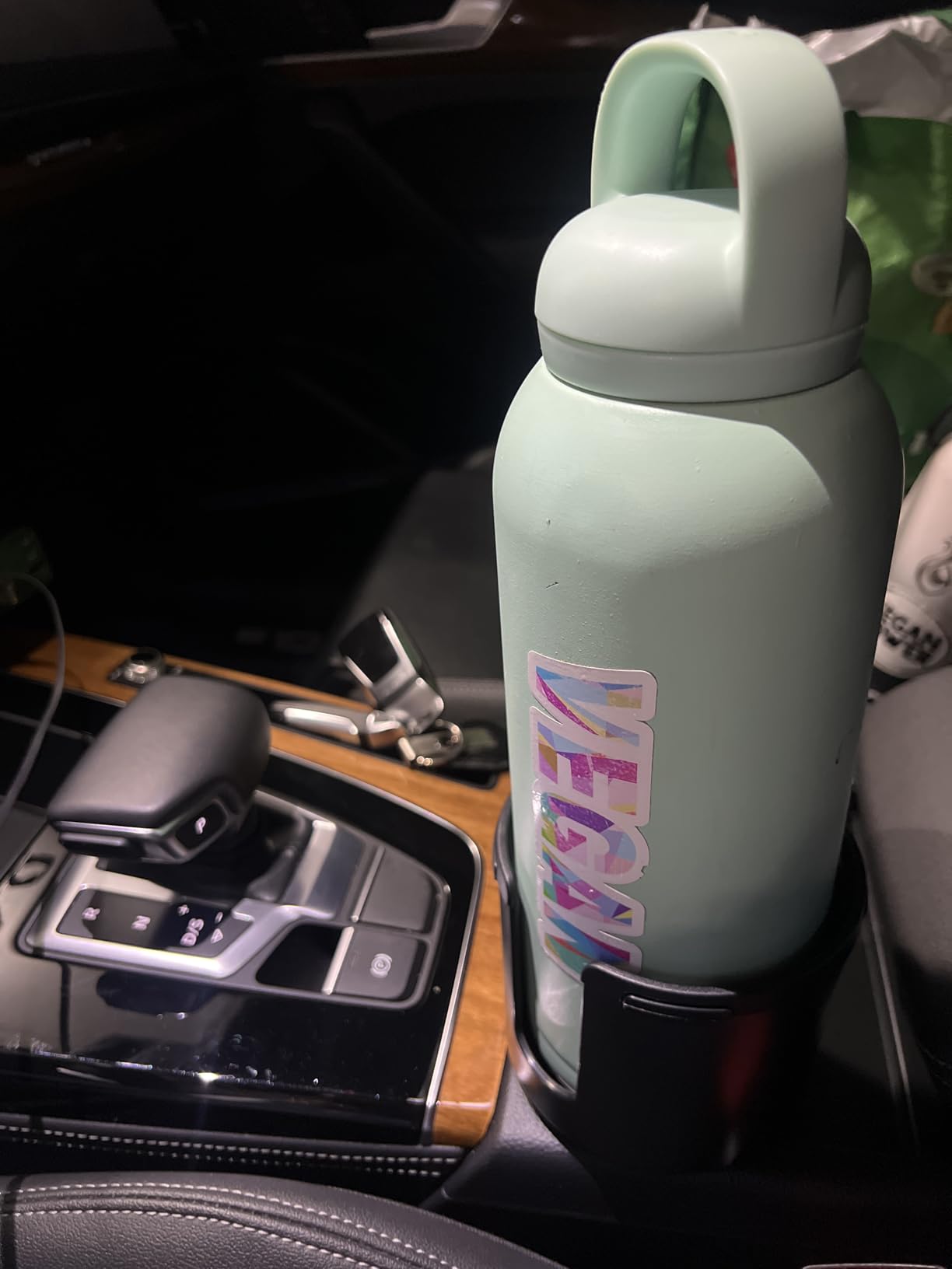 Quick-Install Car Cup Holder Expander, Space-Saving Cup Holder for Car with Offset Design, Non-Slip Large Water Bottle Holder Expander, Compatible with Owala, Stanley, Yeti Cups (24oz to 64oz) customer photo 1