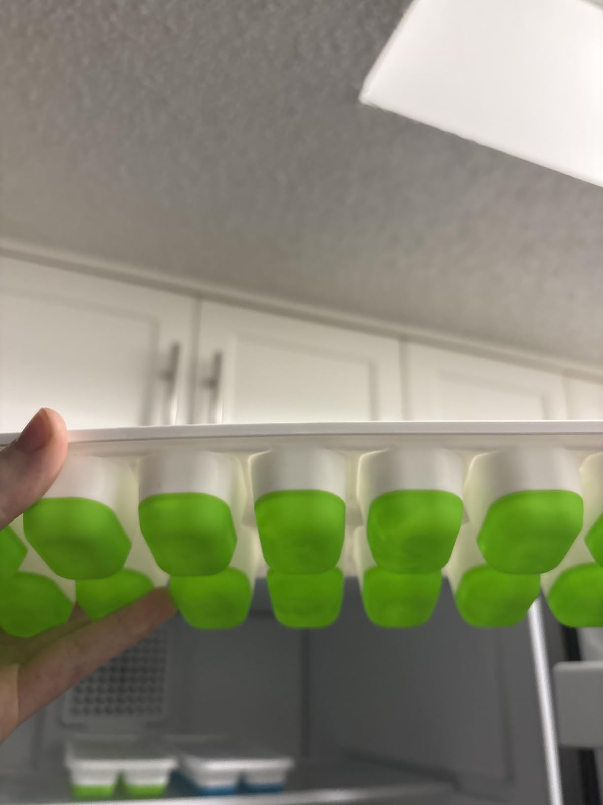 Ice Cube Trays for Freezer - 3 Pack 42 Cubes, Easy to Release Silicone Ice Trays with Spill-Resistant Lids, Reusable Ice Tray, Stackable and BPA-Free, Perfect for Cocktails, Drinks, and Ice Coffee customer photo 2