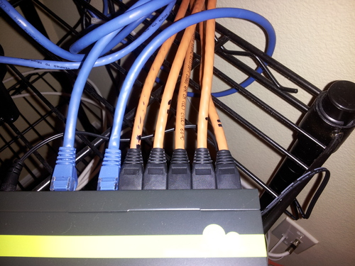 Cable Matters [UL Listed] 10Gbps in-Wall (CM) Rated 23AWG Bare Copper Cat 6 Cable - 500ft, Solid, UTP Cat6 Bulk Ethernet Cable, Cat6 Ethernet Cord, Blue customer photo 2