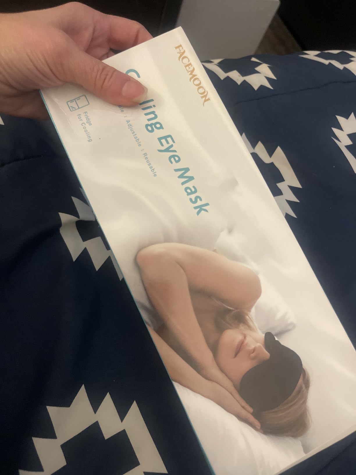 Cooling Eye Mask for Puffy Eyes: Fsa Eligible Items Hsa, Migraines Headache Fast Relief After Surgery Care Cold Compress, Reusable Face Ice Pack Gel for Dark Circles, Gentle Weighted Sleep Mask Purple customer photo 1