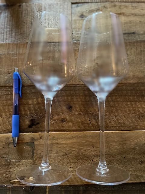 BACLIFE Hand Blown Red Wine Glasses Set of 4 - 15 oz Premium Crystal Wine Glasses With Long Stem - Unique Wedding Gift customer photo 1