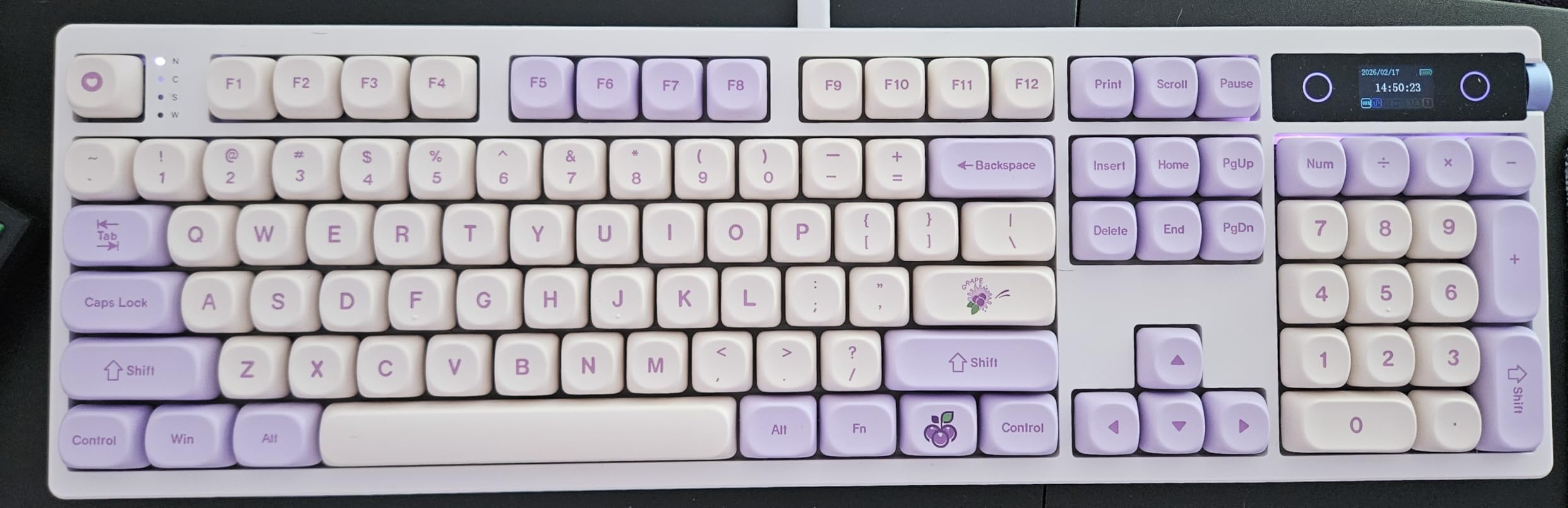 OHY XVX Wood Keycaps,MOA PBT Keycaps Dye-Sublimation 130 pcs Keycap Set for Mechanical Keyboard 61/64/75/84/87/104/108 Layout with Key Puller, Walnut Textures customer photo 1