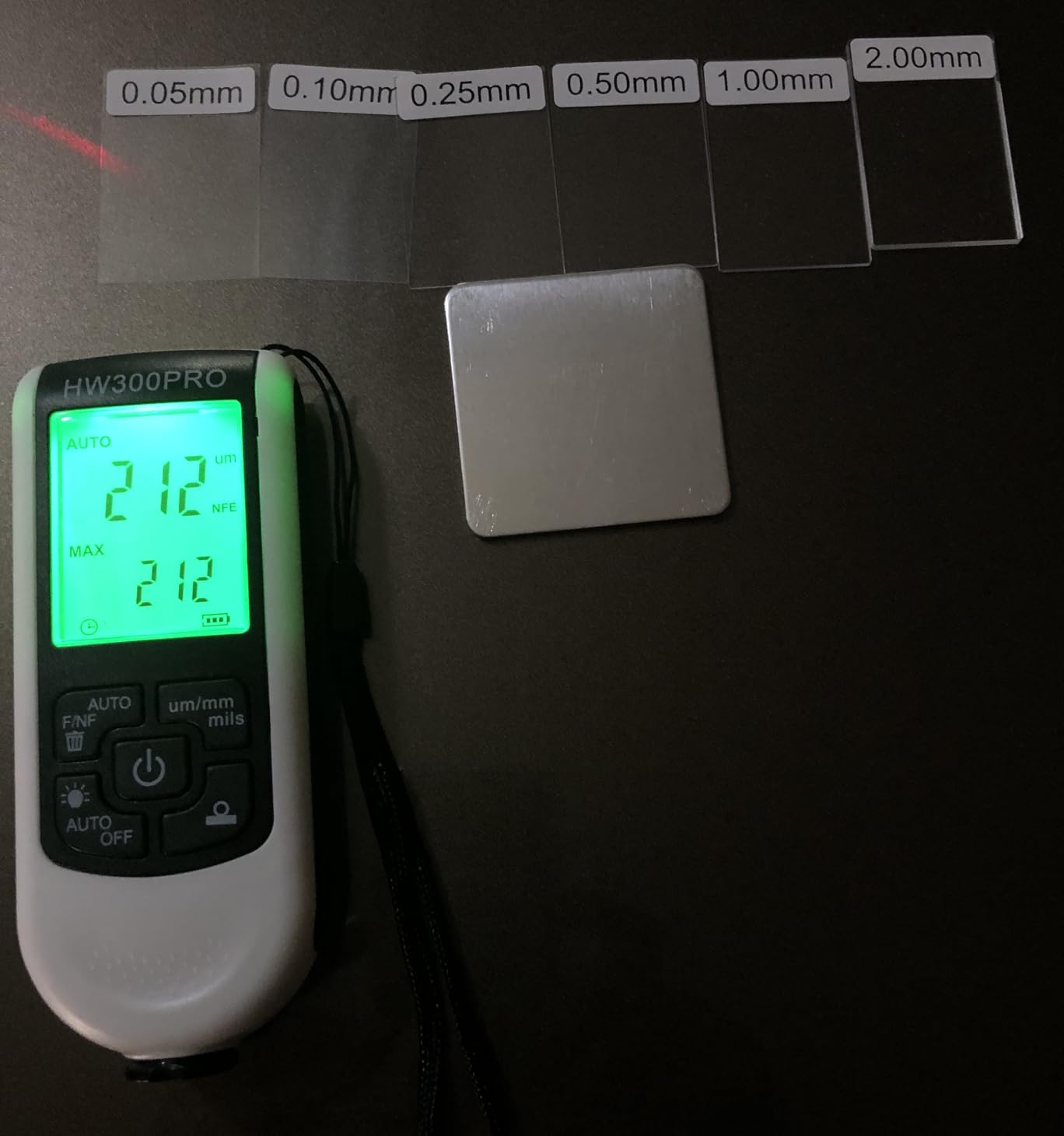 Paint Thickness Gauge Meter Fe/NFe Probe Coating Thickness Gauge Professional Multifunctional Car Paint Depth Gauge Test Precise HW-300PRO for Car Automatic Detection customer photo 1