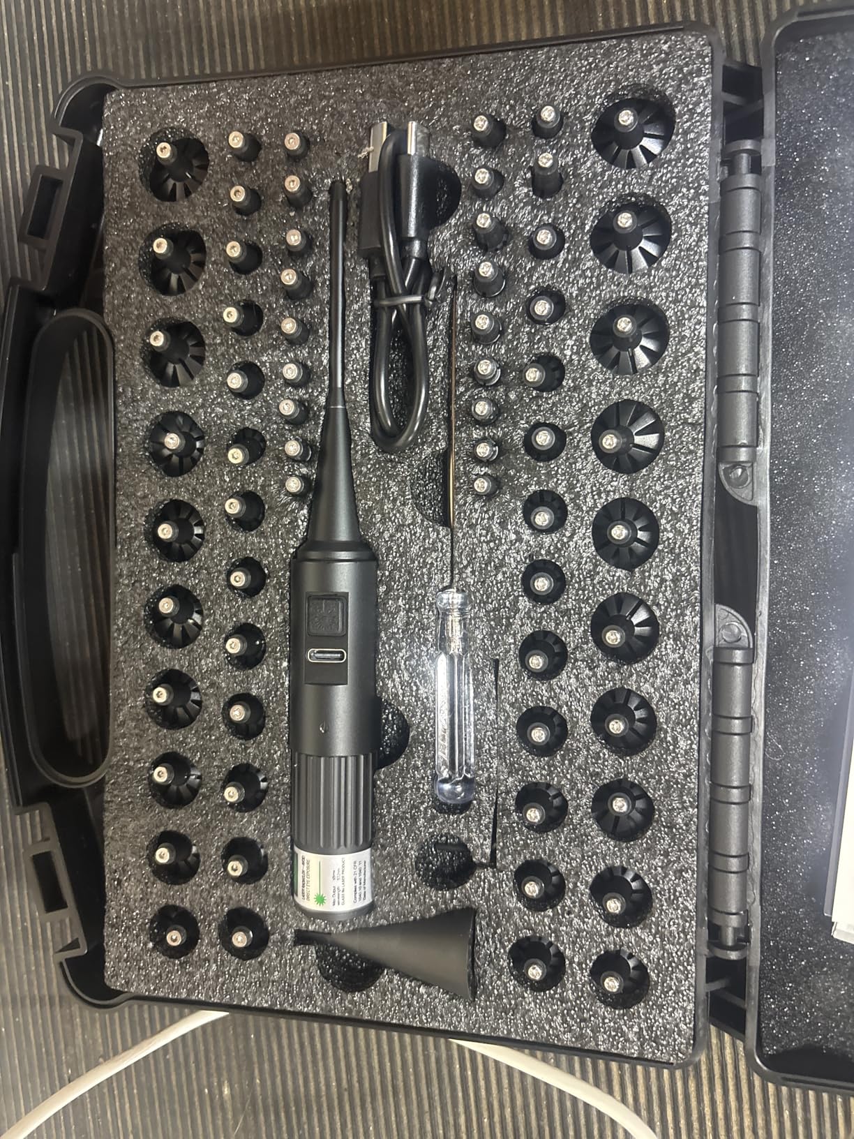 USB Rechargeable Laser Bore Sight Kit : Green Laser Bore Sighter with 64 Upgraded Adapters fit 0.17 to 12 GA Calibers| Multi-Caliber Laser Bore Sighting Kit for All Gun| Powerful Boresighter customer photo 2