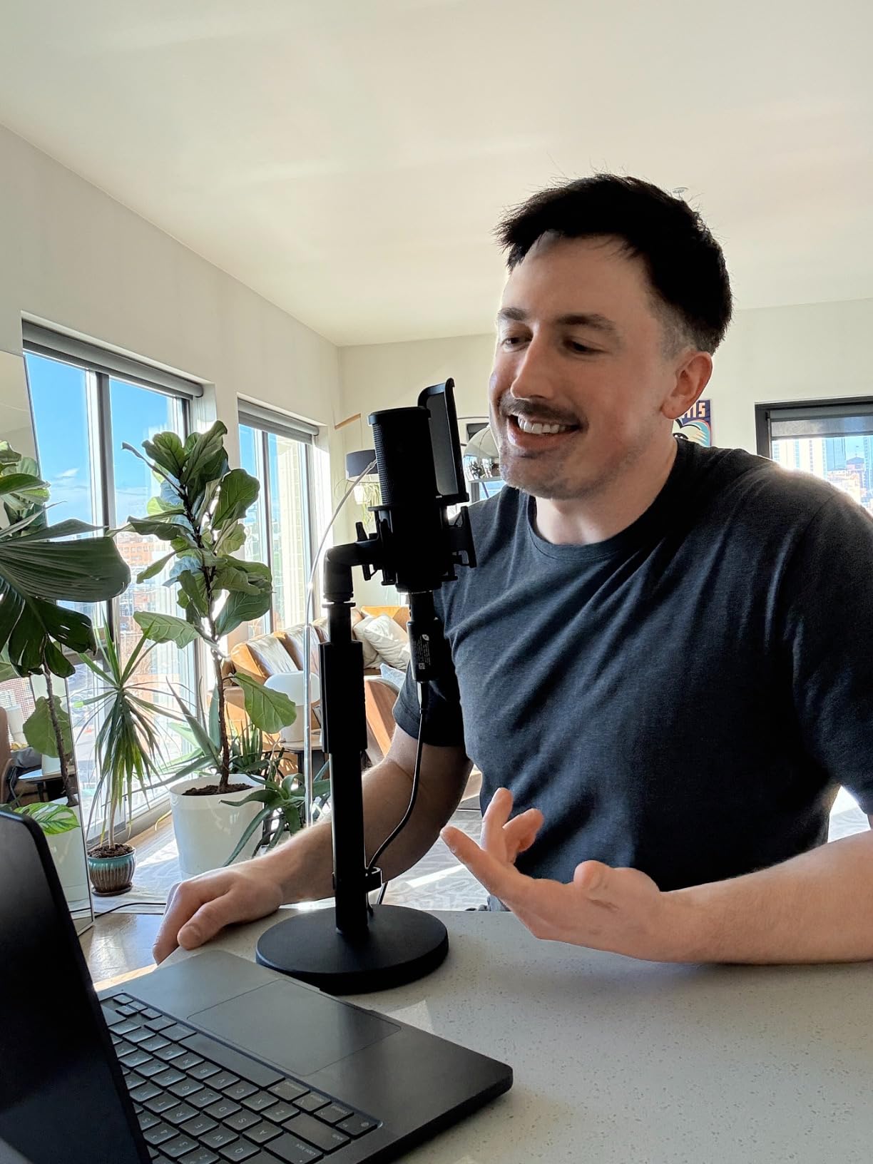 Shure SM4 Studio Recording Microphone Kit, XLR Home Studio Condenser Mic with Mix-Ready Audio - All-Metal Construction, Includes Detachable Magnetic Pop Filter & Shock Mount (SM4-K-KIT) customer photo 1