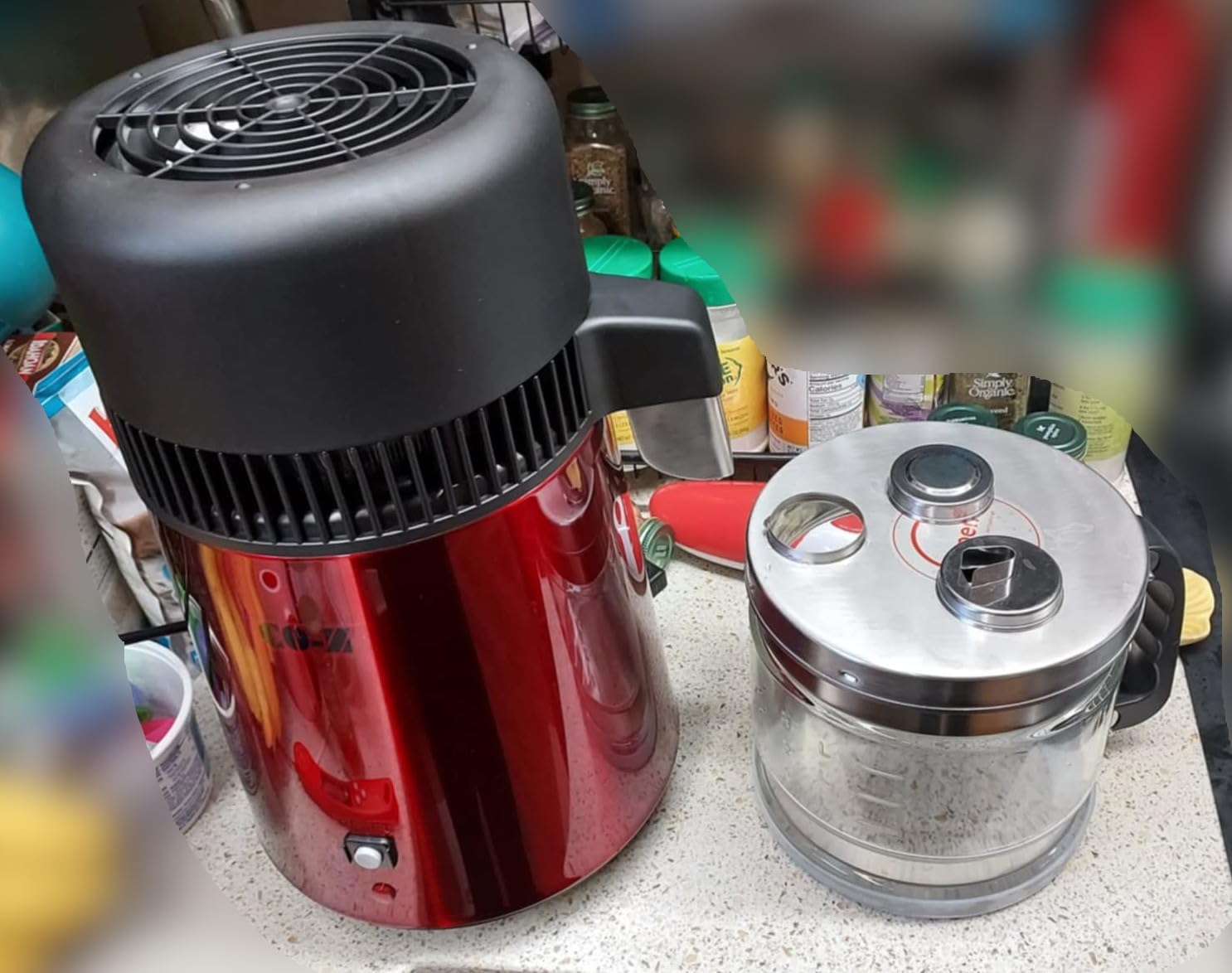 CO-Z 1.1 Gallon Water Distiller, 4L Countertop Distilled Water Machine with Timer Reservation and Glass Pot, 750W 304 Stainless Steel Distilled Water Maker for Home Office Drinking Water Purification customer photo 2