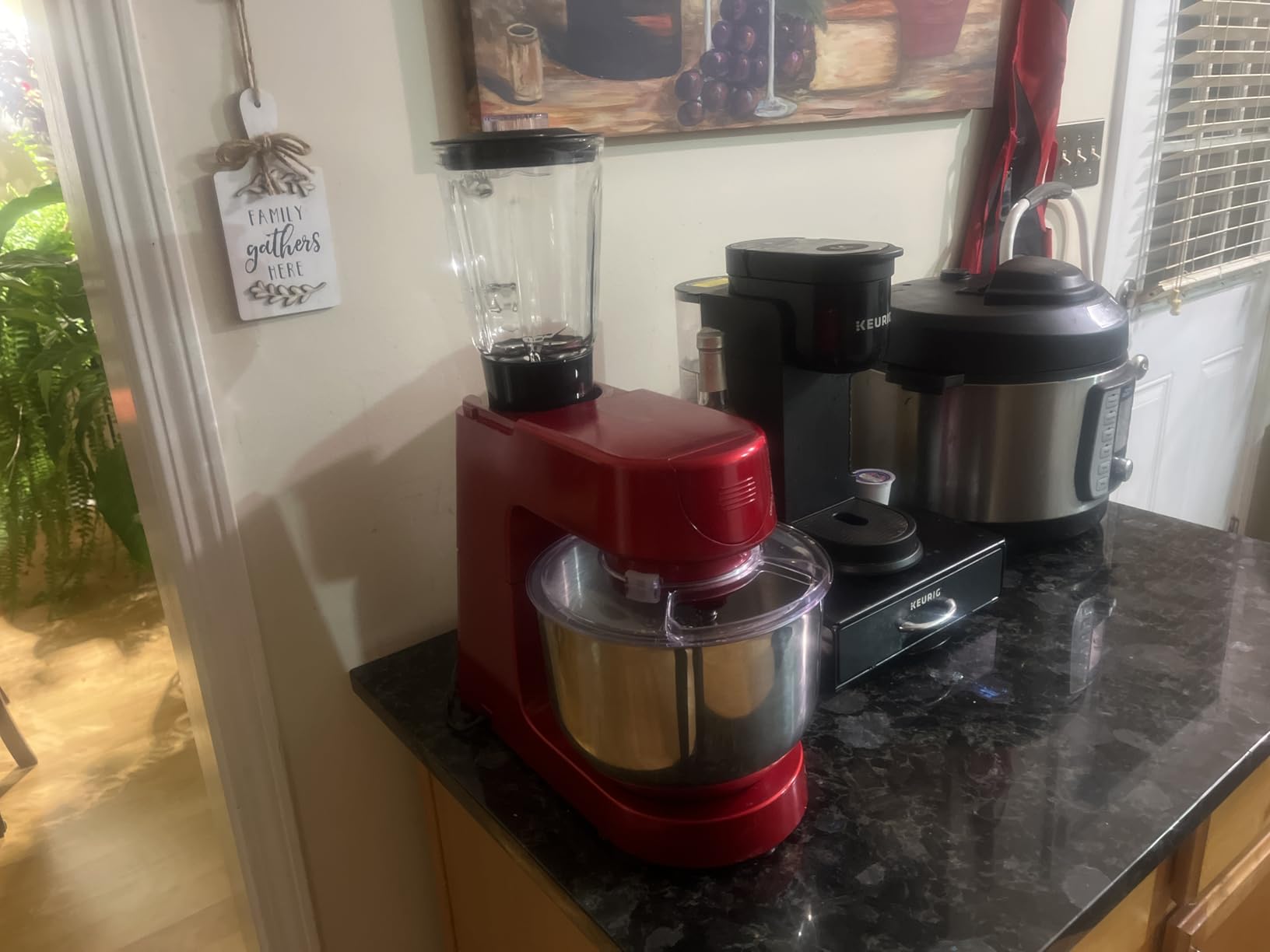 VIVOHOME 6-in-1 Stand Mixer, 8.5 Quart Electric Tilt-Head Kitchen Mixer with Bowl, Multifunctional Food Mixer for Cake, Bread, and Dough, with Meat Grinder, Blender, Pasta Maker Attachments, Blue customer photo 1