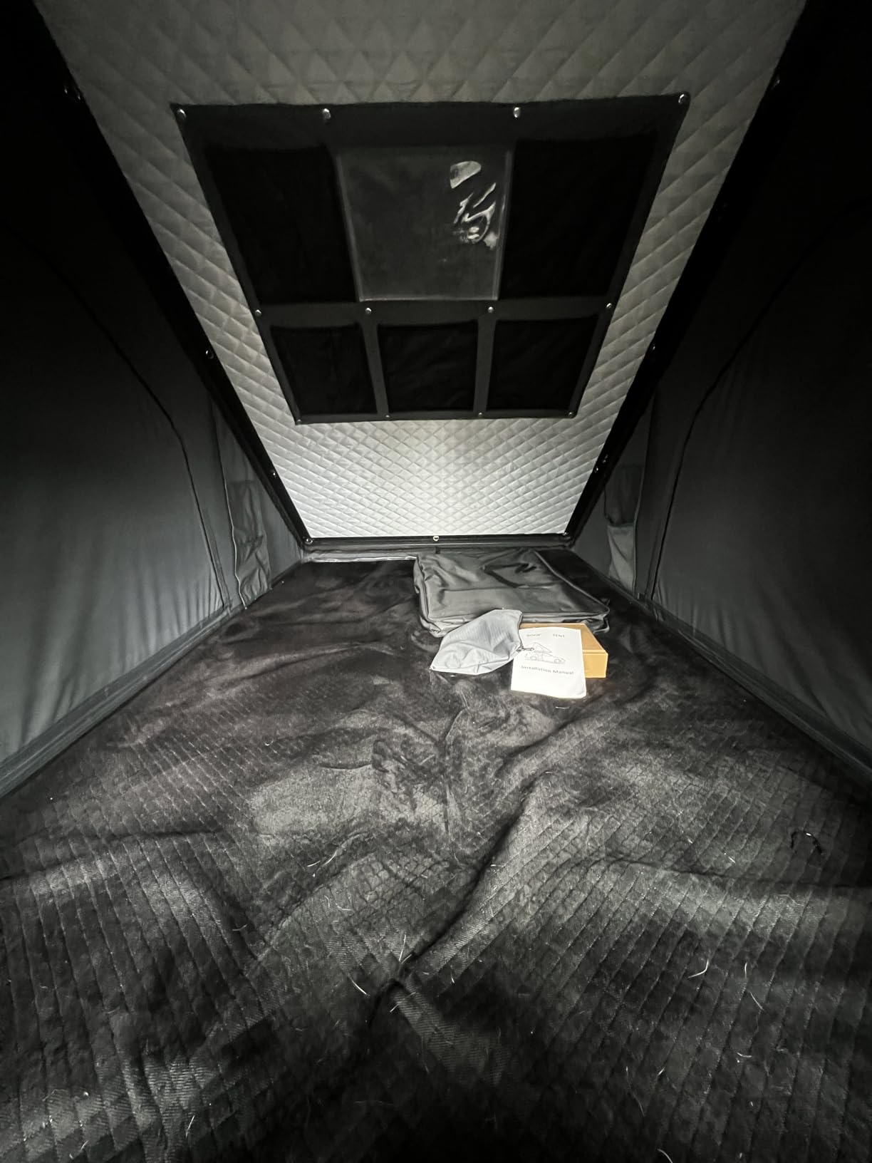 Rooftop Tent Hard Shell Roof Top Tent Hardshell Suitable for Jeep SUV Truck Van, 2-3 Person, Gray customer photo 2