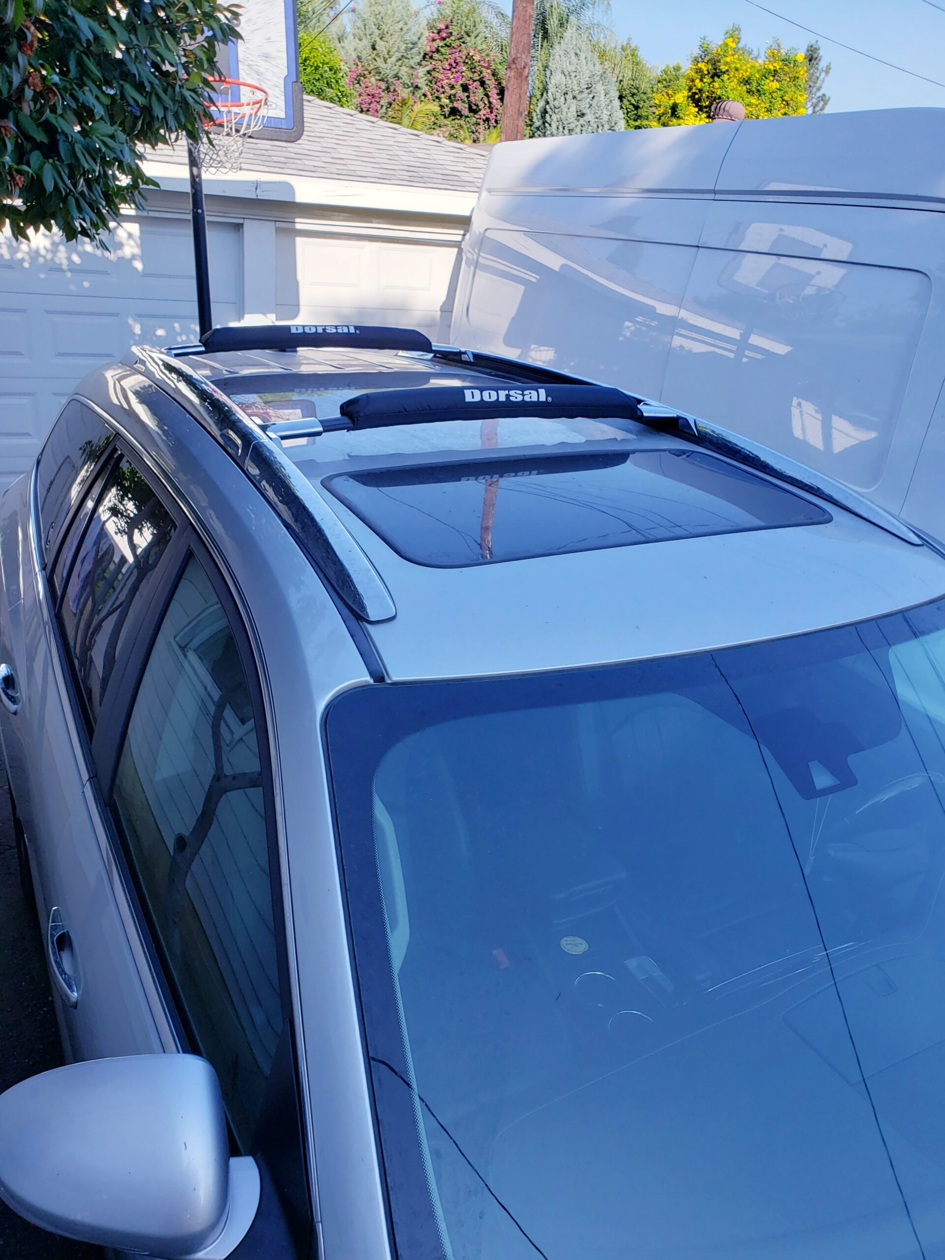 DORSAL Aero Roof Rack Pads for Factory and Wide Crossbars - Pack of 2 for Surfboards Kayaks Sups Snowboards Polyester 34