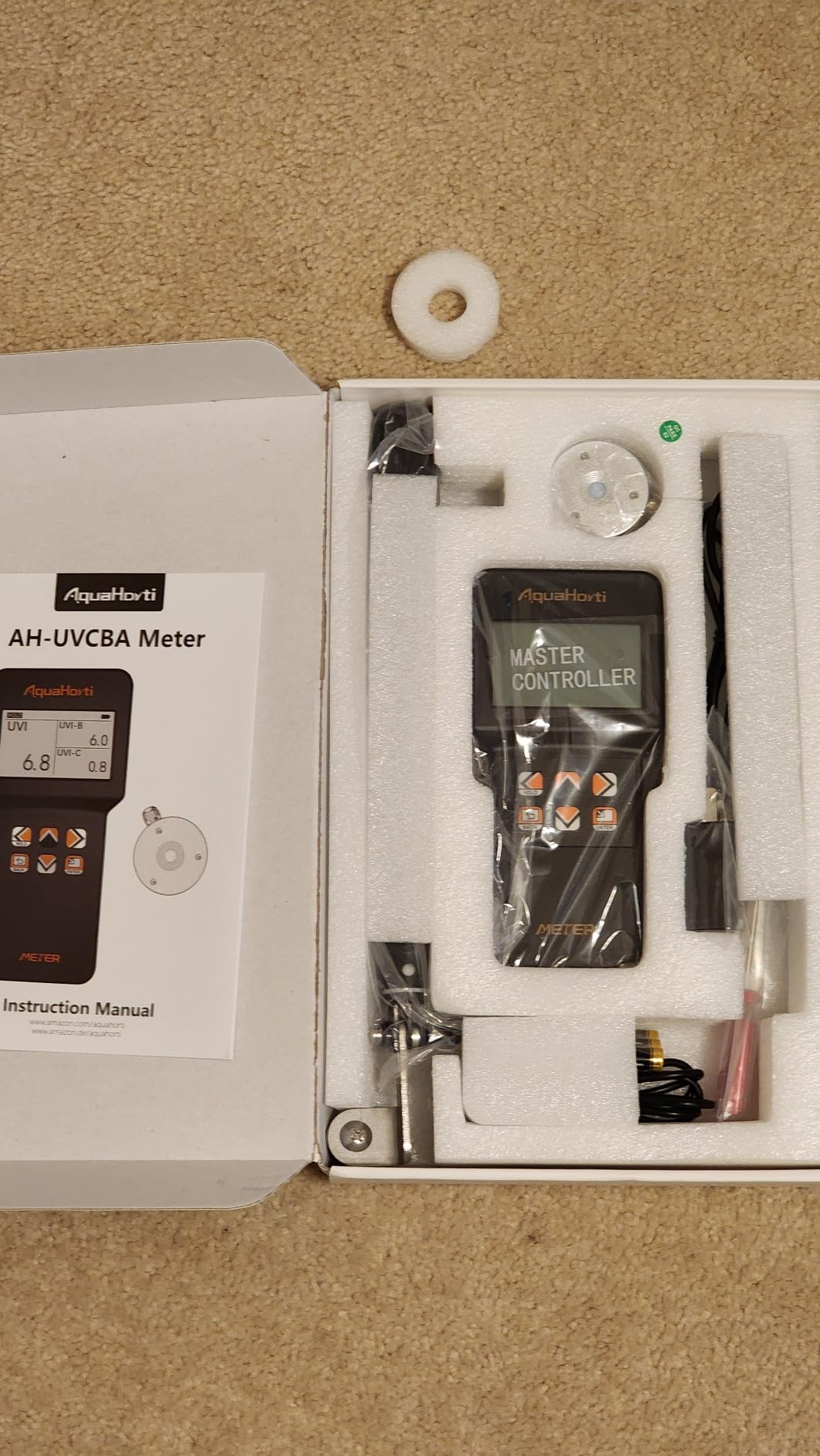 AH-UVCBA Light Meter,Test The UV Index of UVB | UVC,Irradiance Intensity of UVC and UVA.Record The w/m² Distribution of UVC and UVA. customer photo 2