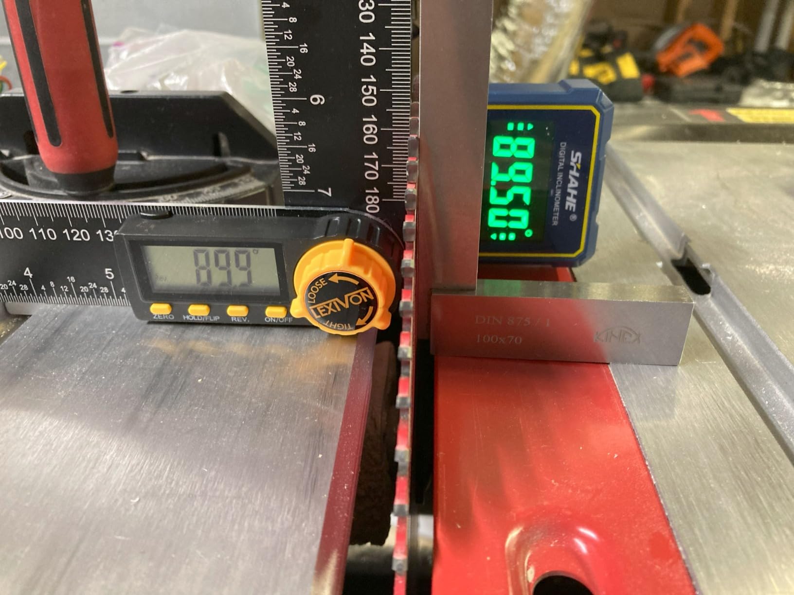 LEXIVON Aluminum Digital Angle Finder Gauge, 7-inch/180mm Multi-Purpose Protractor, Includes XL Display and Rugged Zippered Pouch (LX-DAF7) customer photo 2