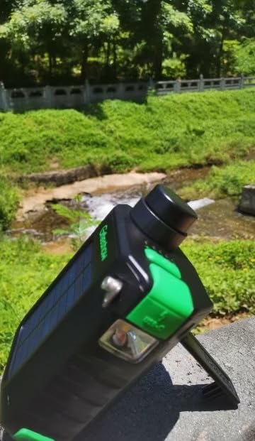 Greeshow Electric Water Filter, 0.01 Micron Survival Filtration System with Solar, Hand Crank Charger & LED Flashlight | Portable Pump for Camping Gear, Hiking & Emergency Kits customer photo 2