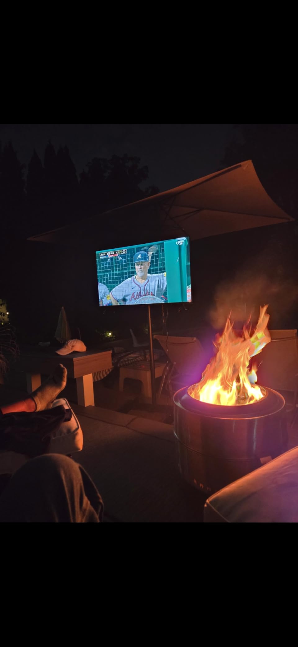 CIAYS Smokeless Firepit, 19 Inch Fire Pit for Camping with Patented Technology, Portable Fire Pit for Outside with Steel Grill Rack, Fire Poker, and Bag, Easy Setup and Storage, Wood Burning customer photo 1