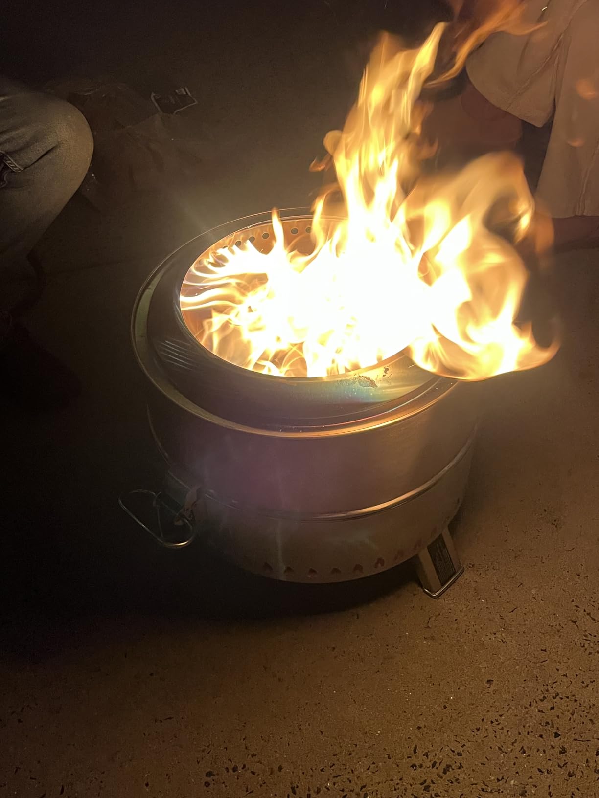 CIAYS Smokeless Firepit, 19 Inch Fire Pit for Camping with Patented Technology, Portable Fire Pit for Outside with Steel Grill Rack, Fire Poker, and Bag, Easy Setup and Storage, Wood Burning customer photo 2