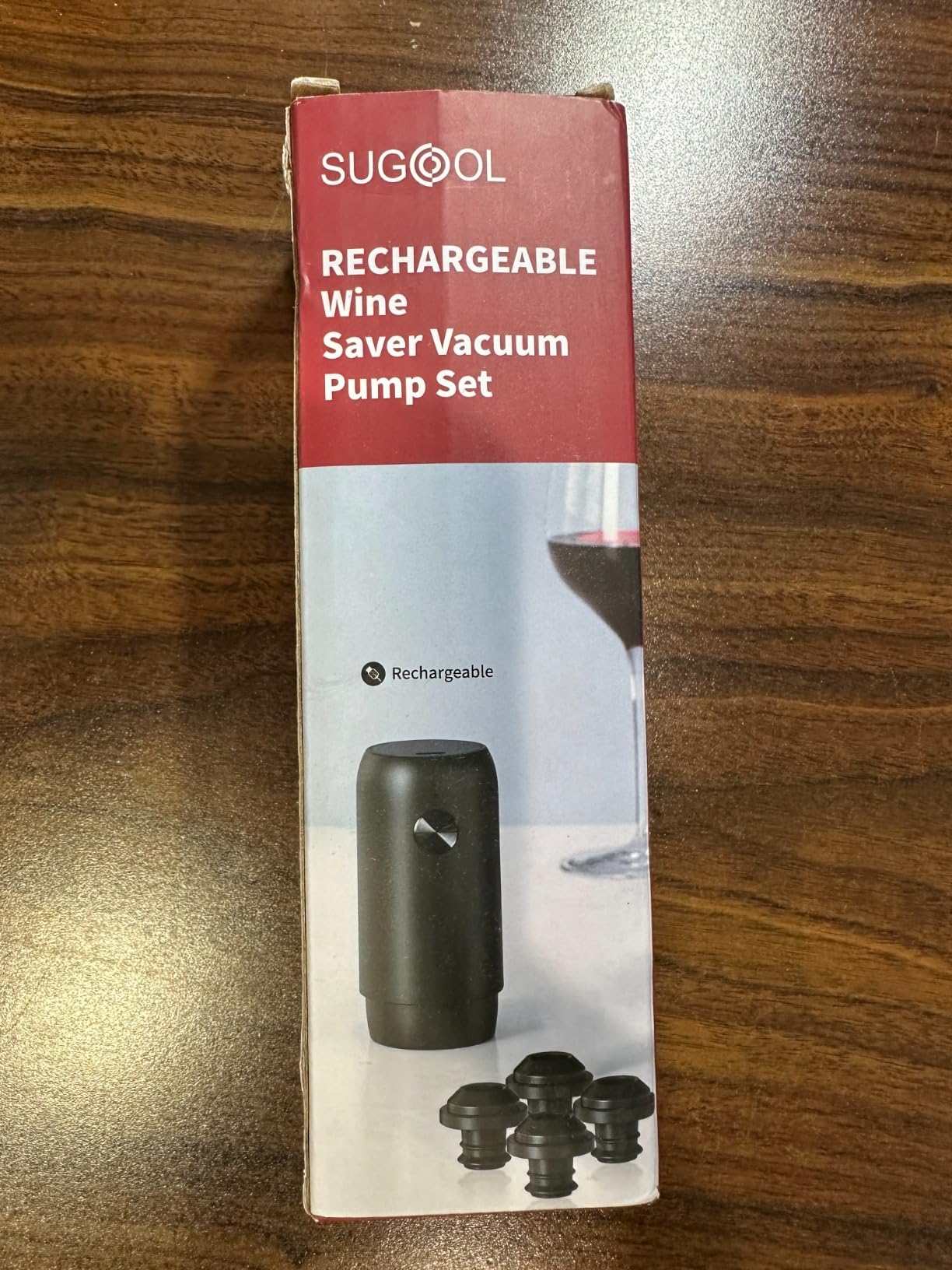 Electric Wine Saver & Preserver Pump with Vacuum Wine Bottle Stopper - Rechargeable customer photo 1
