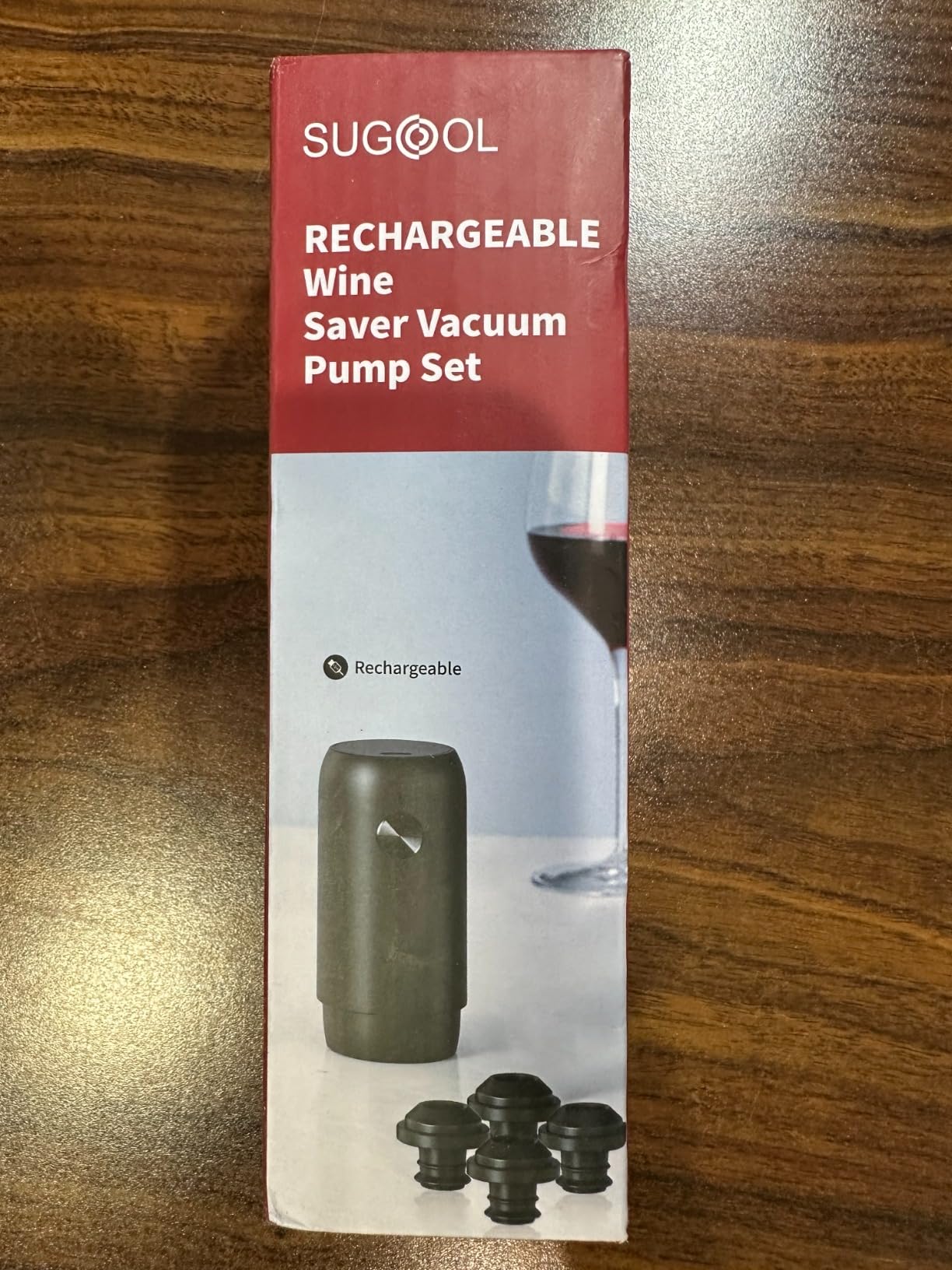 Electric Wine Saver & Preserver Pump with Vacuum Wine Bottle Stopper - Rechargeable customer photo 2