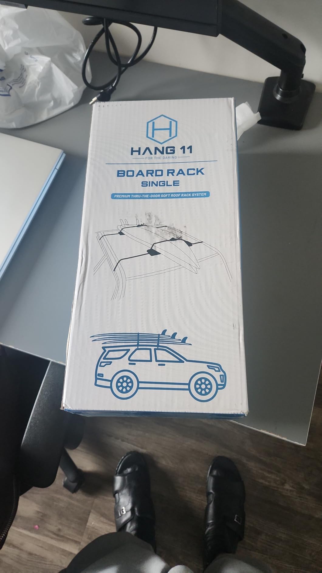 Hang 11 Surfboard Roof Rack - Soft Padded Surfboard Rack for Car, No-Scratch Buckles, Fits Most Vehicles Without Crossbars, Extra-Wide 1.5