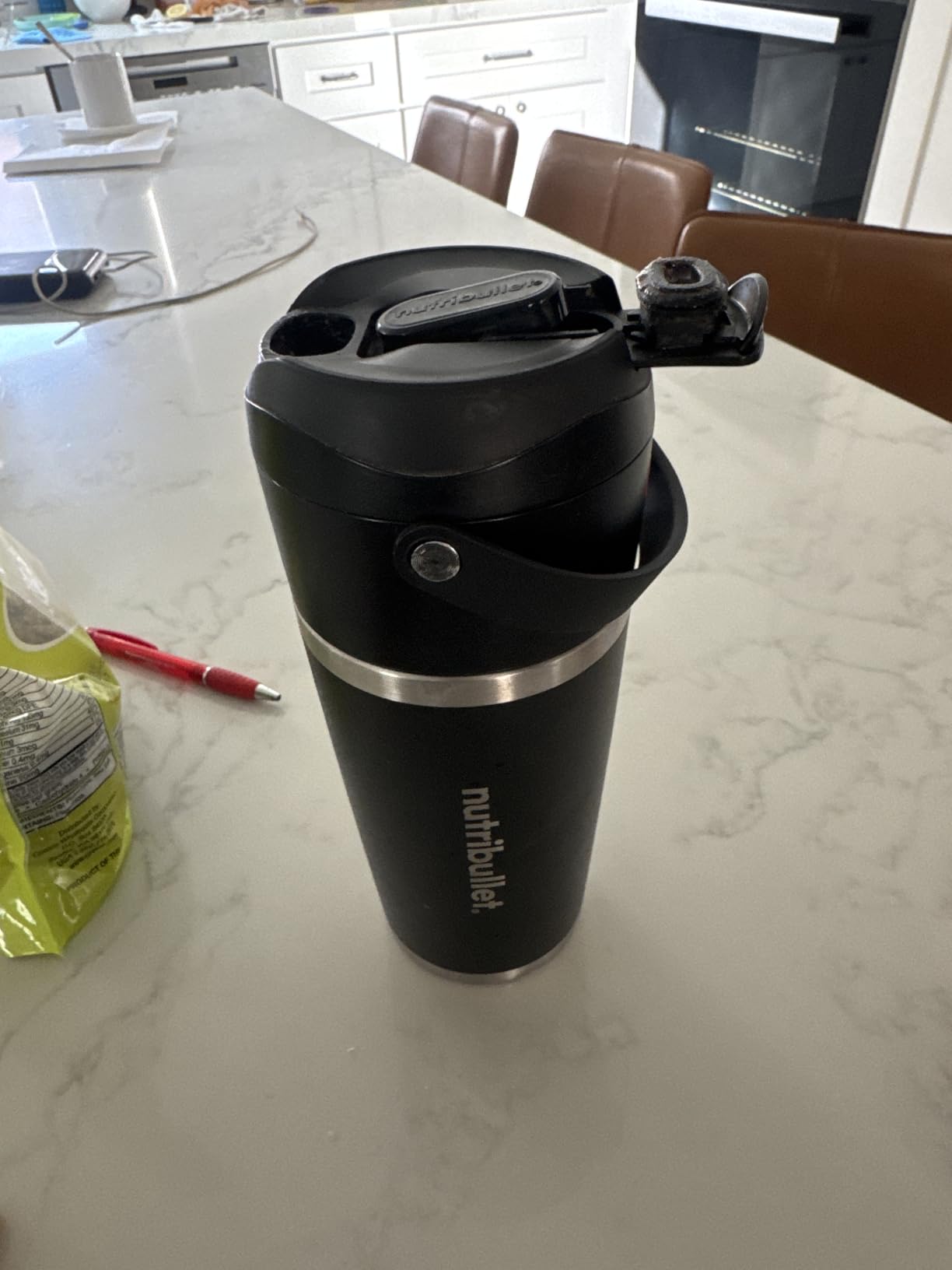 nutribullet Flip Portable Blender with Insulated Cup, Cordless, Black, NBPB50350AK customer photo 1