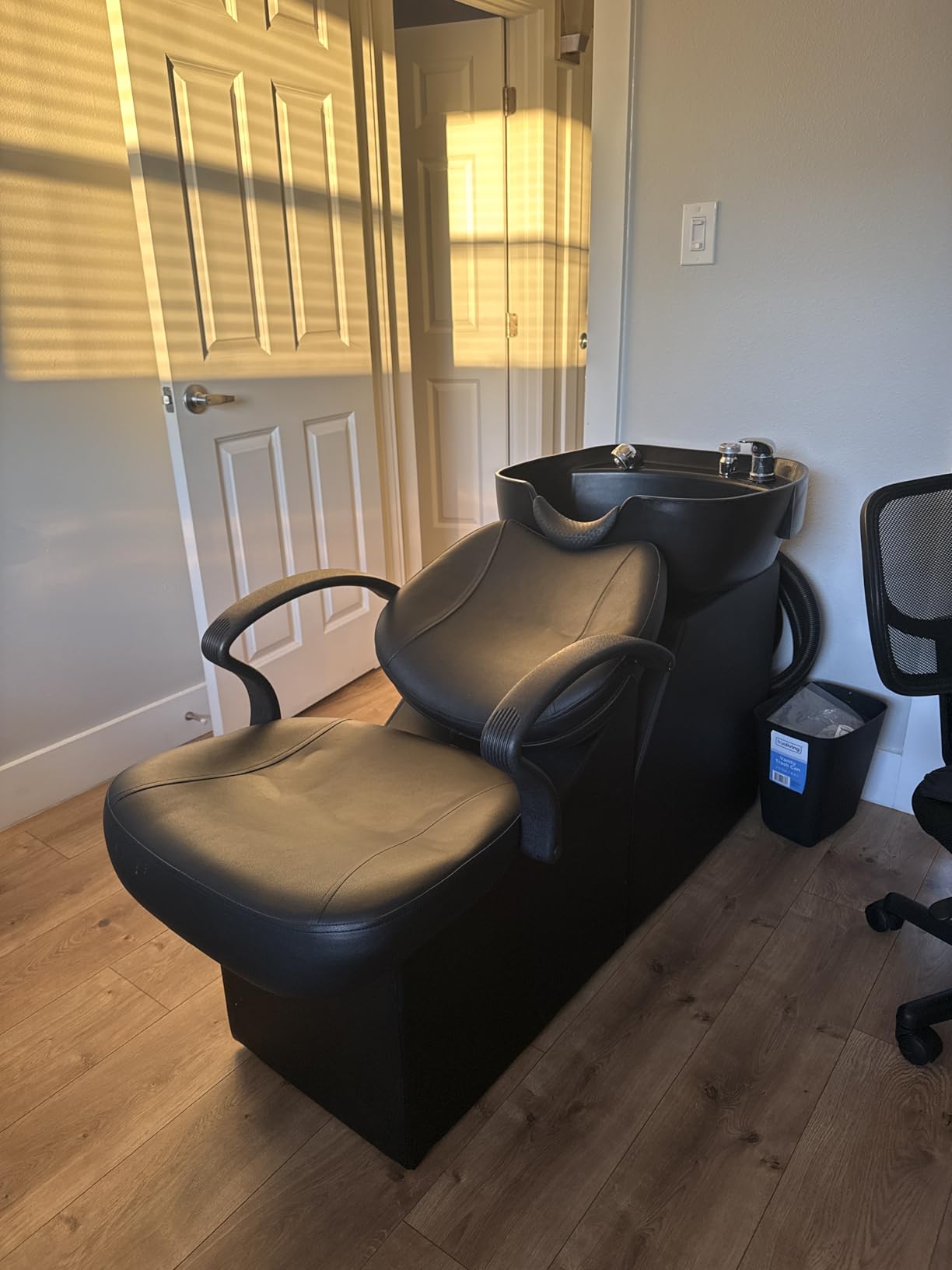 ABS Plastic Shampoo Bowl Chair, Barber Backwash Chair, Hair washing station for Spa Beauty Salon customer photo 1