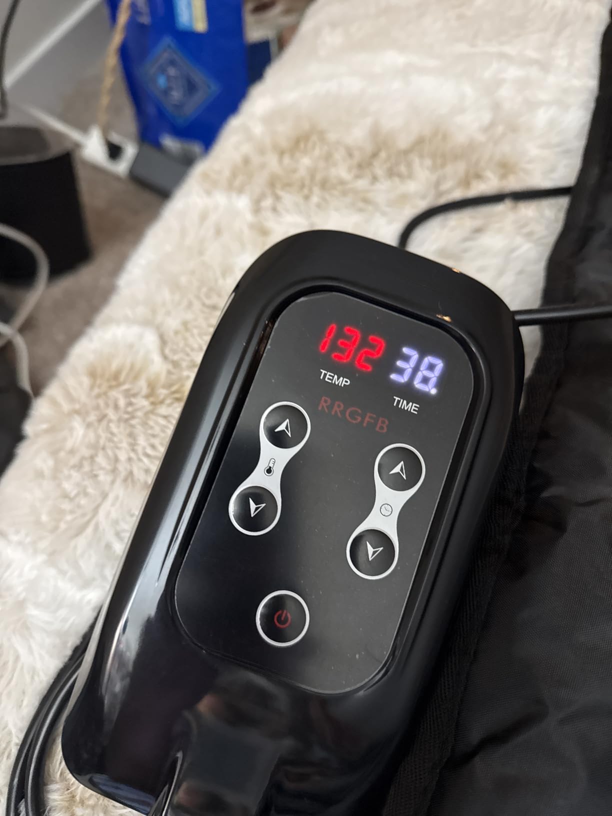 Low EMF Portable Infrared Sauna Blanket,Crystal Therapy Home Relaxation, Adjustable Timer 20-60 Min, 95-167℉ Temp Range, 6 ft x 2.95 ft, Durable PU Leather Cover customer photo 2