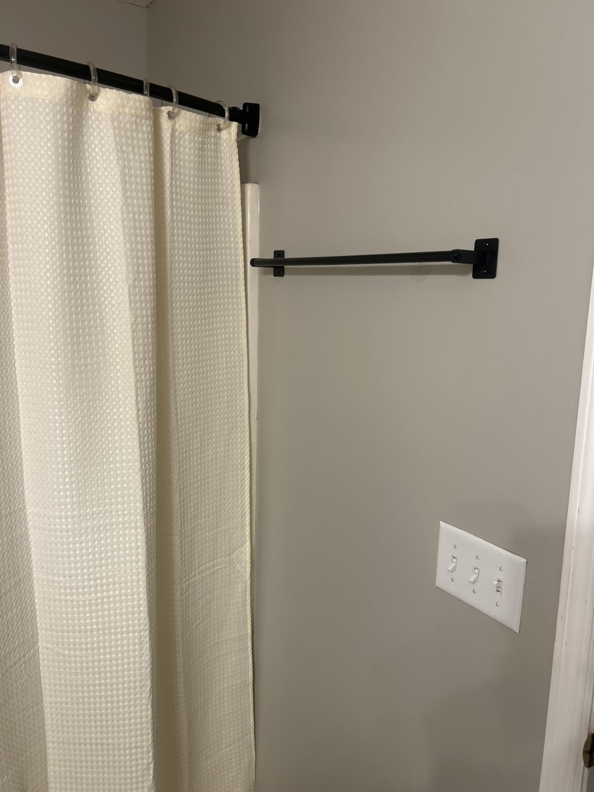 Brushed Nickel Bathroom Accessories Set, KLJKPA 4 Pieces Bathroom Hardware Set, 24 inch Towel Bar, Towel Racks for Bathroom, Robe Towel Hooks, Toilet Paper Holder Wall Mounted customer photo 2