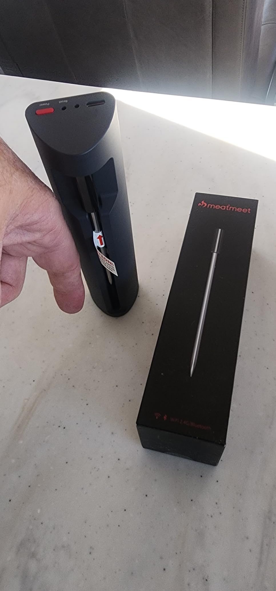 WiFi Wireless Meat Thermometer Digital, Bluetooth Meat Thermometer Wireless, Smart App Monitoring, IP67 Waterproof Meat Probe Thermometer for BBQ, Oven, Grill, Smoker (Pro) customer photo 1