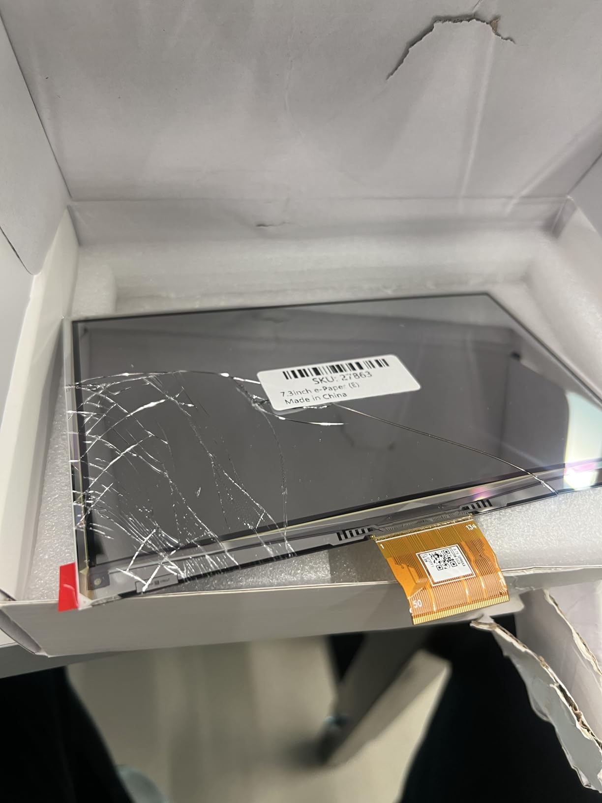 Waveshare 7.3inch 6-Color E-Paper Display Module, Compatible with Raspberry Pi 5/4B/3B/Zero/Zero W/Zero 2W/Pico/Pico W/Pico WH, Support Jetson Nano/Jetson Orin Nano customer photo 1