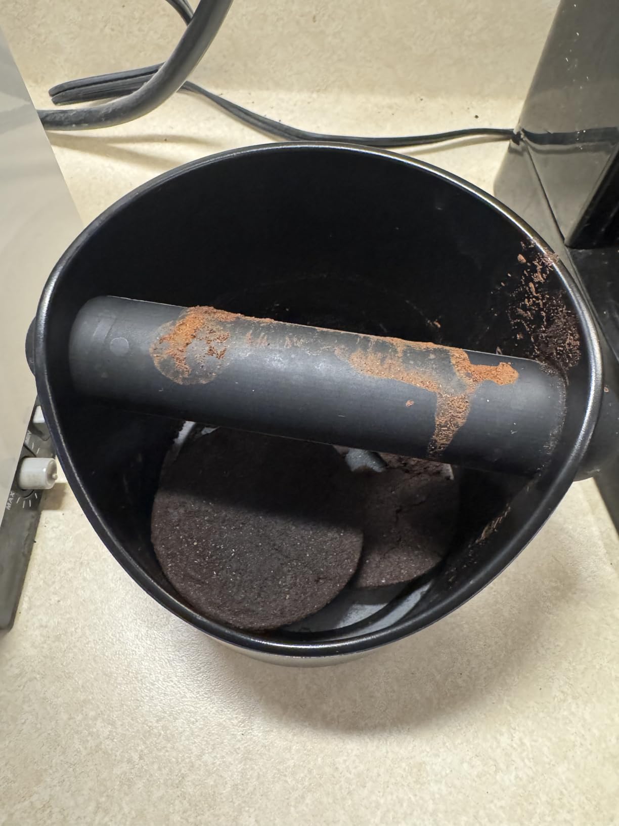 Small Coffee Knock Box 4.3 Inch, Apexstone Coffee Mini Knock Box, Mini Knock Box Espresso, Small Knock Box Espresso with Removable Knock Bar And Non-Slip Base customer photo 2