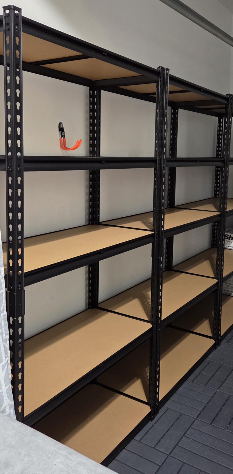 reibii 2 pack garage shelving, 2400lbs each, heavy duty storage shelves | for basement pantry workshop, 36