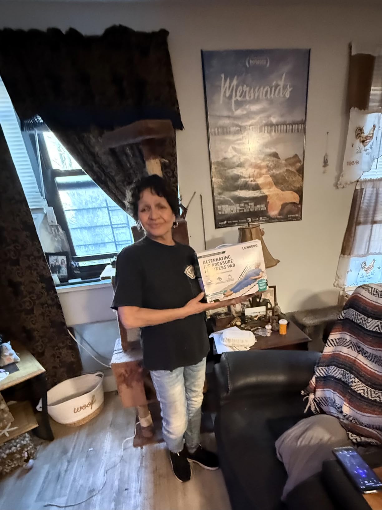 Lunderg Queen Size Alternating Air Pressure Mattress Pad with Static Mode - Comfortable Bed Sore Prevention - Includes Waterproof Mattress Topper 53