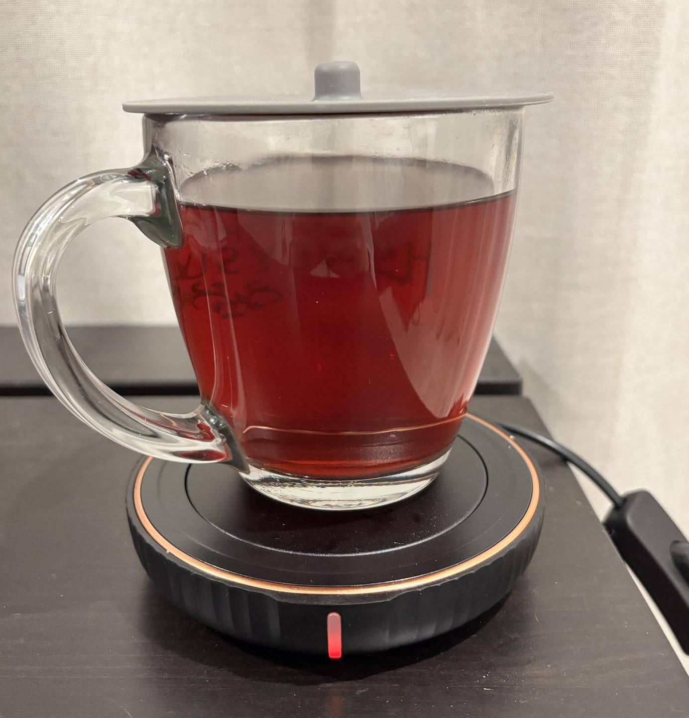 HouseGem Large Candle Warmer Plate - Coffee Cup Mug Warmer for Desk, Candle Melter, Electric Mug Heater for Beverages, Milk & Tea, Coffee Accessories Ideal Gifts Keep Cup Warm customer photo 1