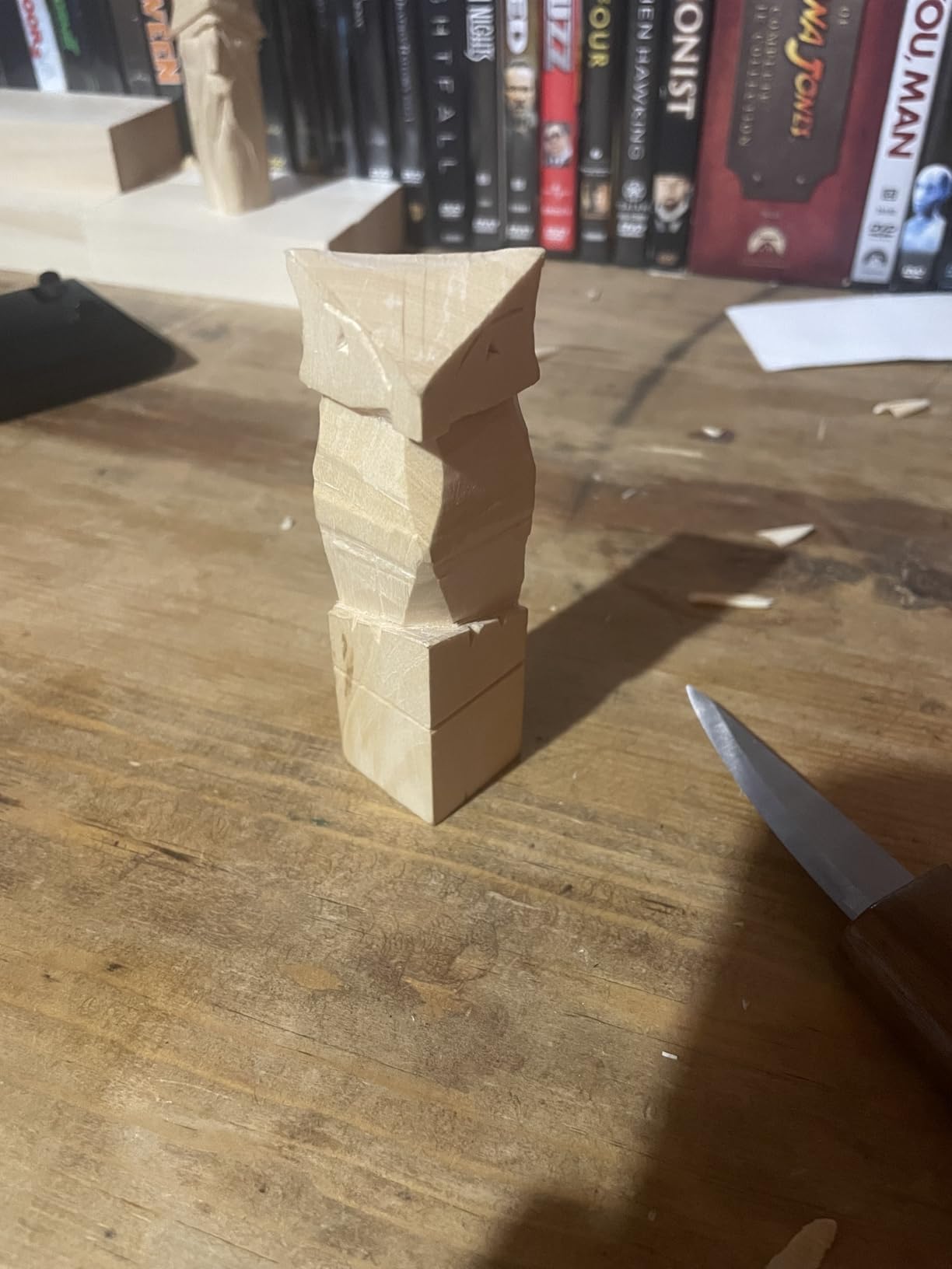 Wood Carving Tools, 15Pcs Wood Carving Kit with PU Storage Bag, Wood Whittling Kit with 6Pcs Whittling Knives & 5 Detail Carving Knives for Adults Wood Carving DIY customer photo 1