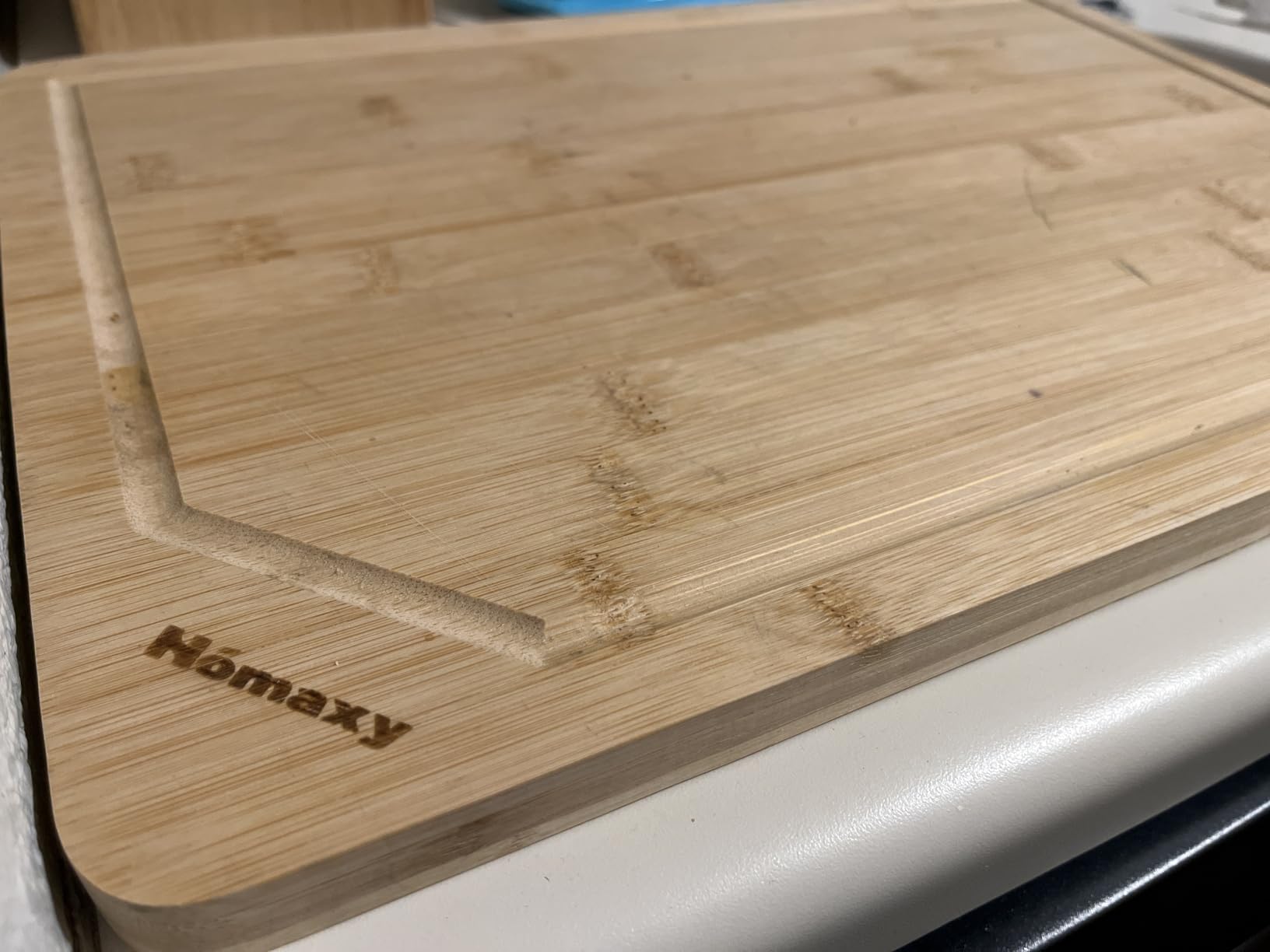 Homaxy Extra Large Organic Bamboo Cutting Boards for Kitchen, 18