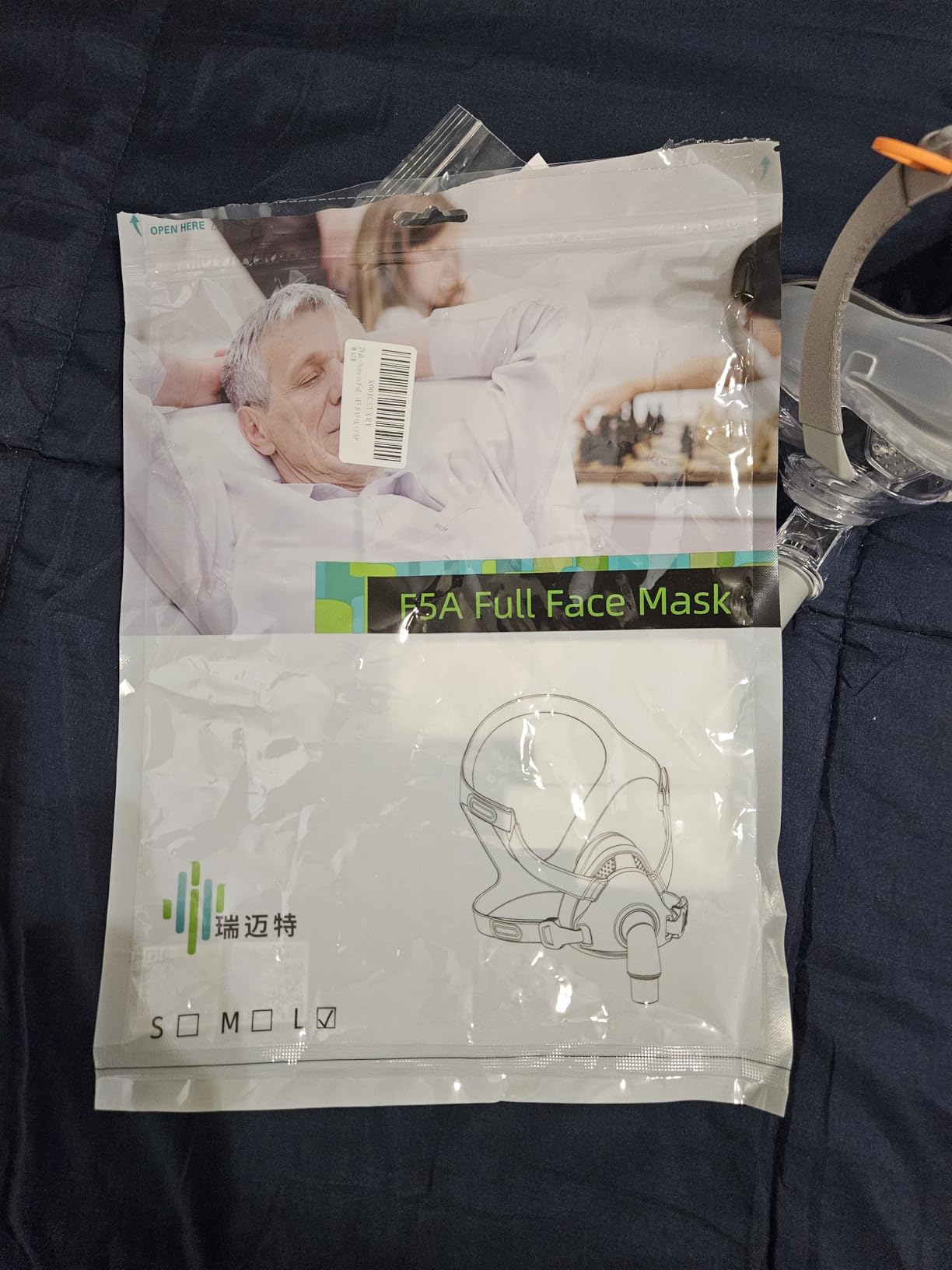 Full Face CPAP Mask, Full Cover Replacement Kit, Comfort Series Nasal CPAP MASK, Cpap Masks Includes Headgear, Cushion, Frame and Elbow(L) customer photo 2