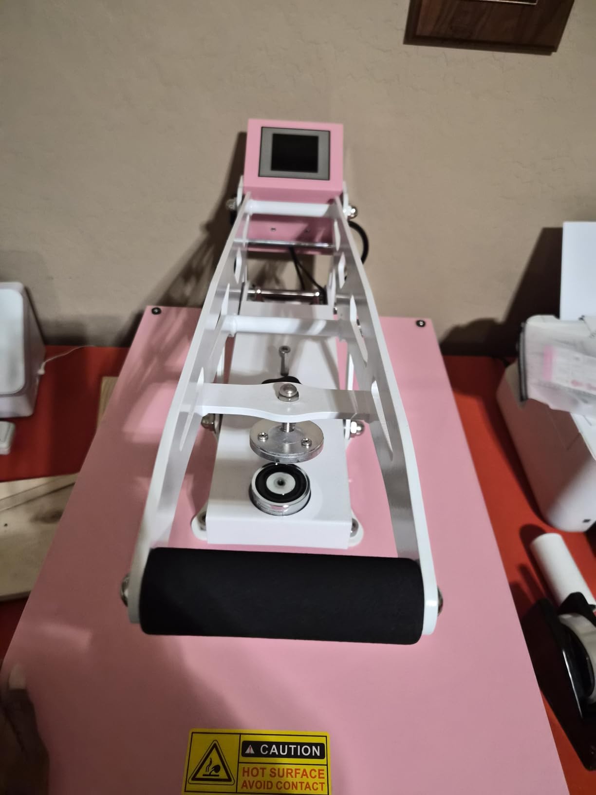 Heat Press Machine for T-Shirts: 2025 Upgraded 16x24 Auto Open Heat Press Slide-Out,Heated Surface with Teflon Non-Stick Coating,110V, 2000W, for DTF on Tshirts, Bags, Cushion customer photo 1