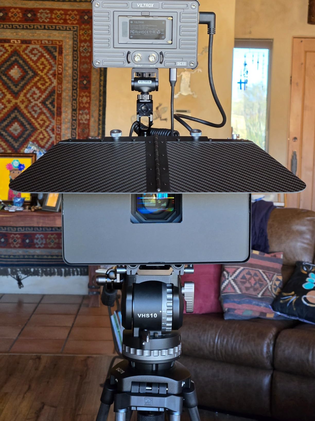 Sirui SQ75+VHS10 Carbon Fiber Tripod, 71.7